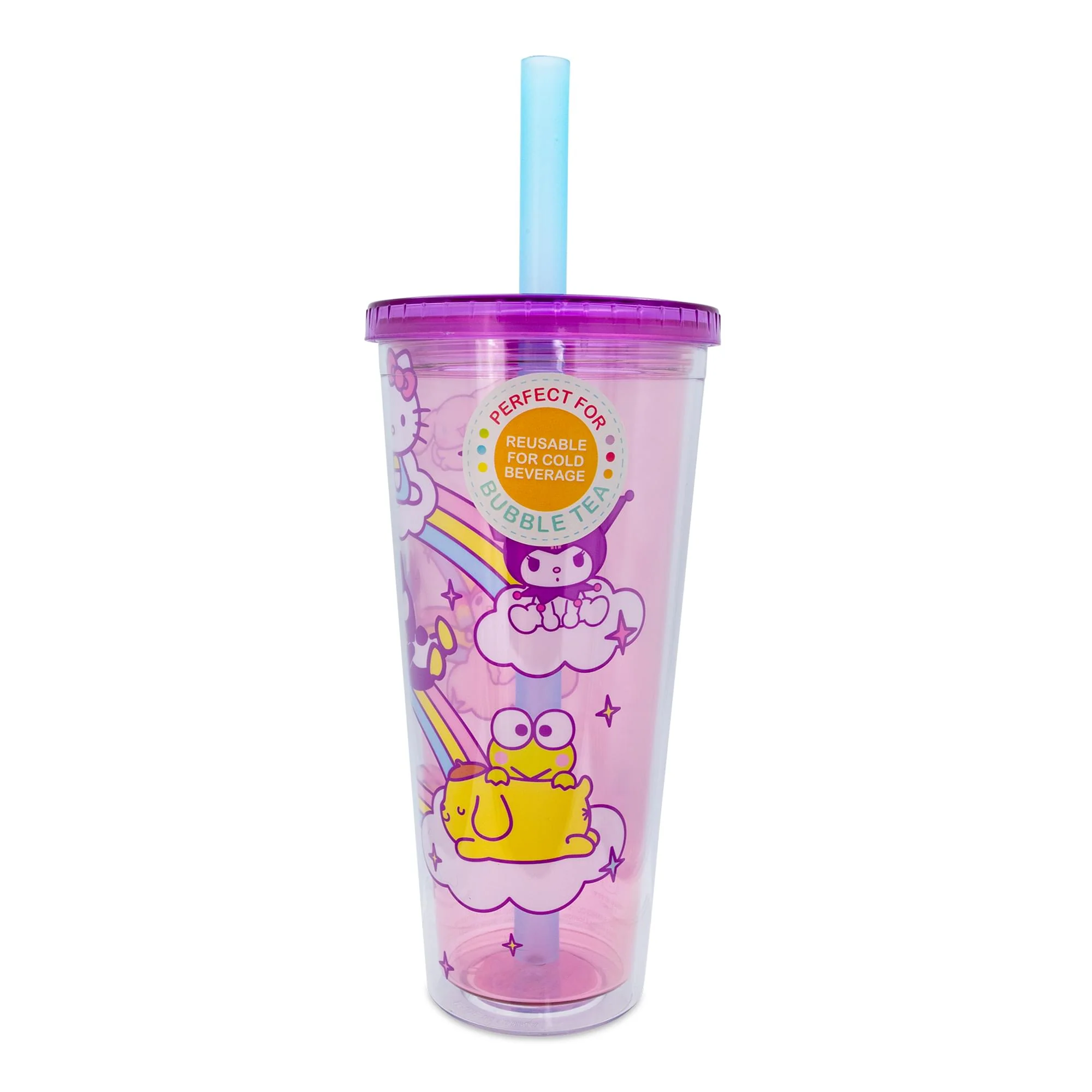 Sanrio Hello Kitty and Friends Carnival Cup With Lid and Straw | Holds 24 Ounces - Image 2