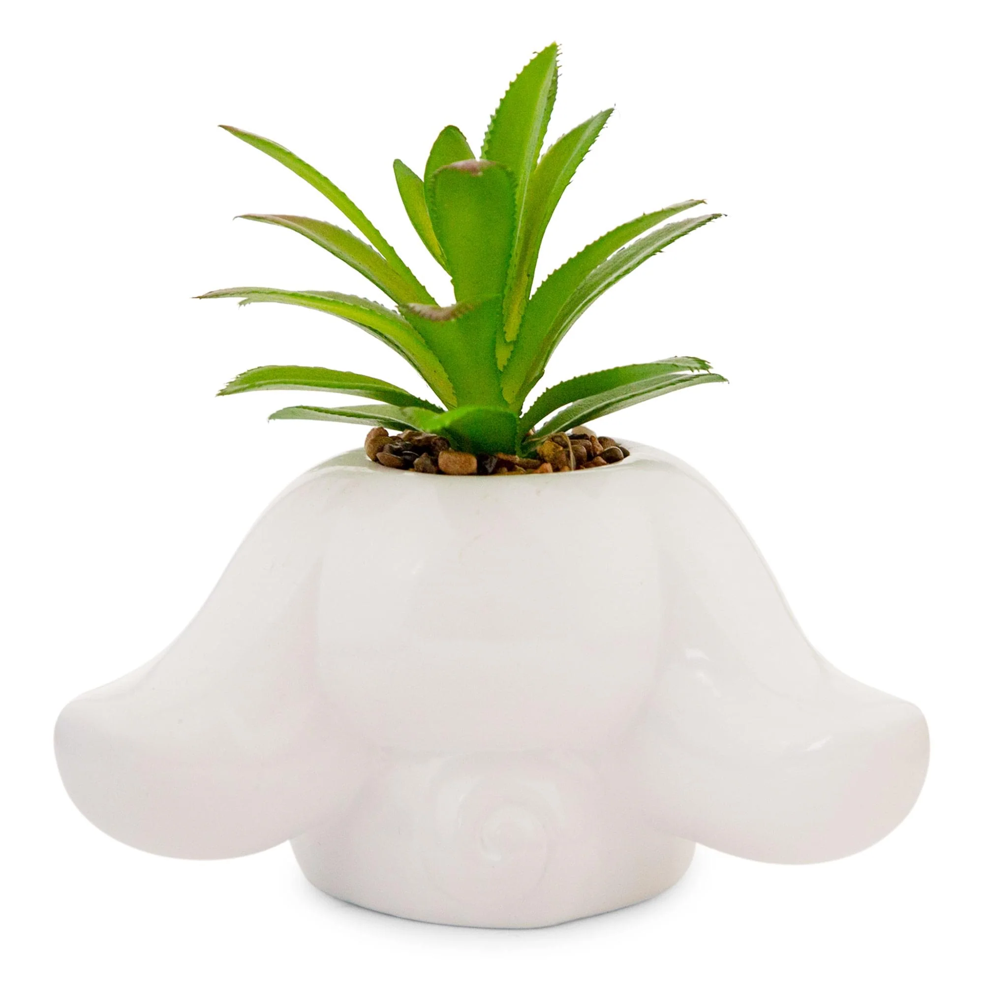 Sanrio Cinnamoroll 3-Inch Ceramic Mini Planter With Artificial Succulent - Image 3