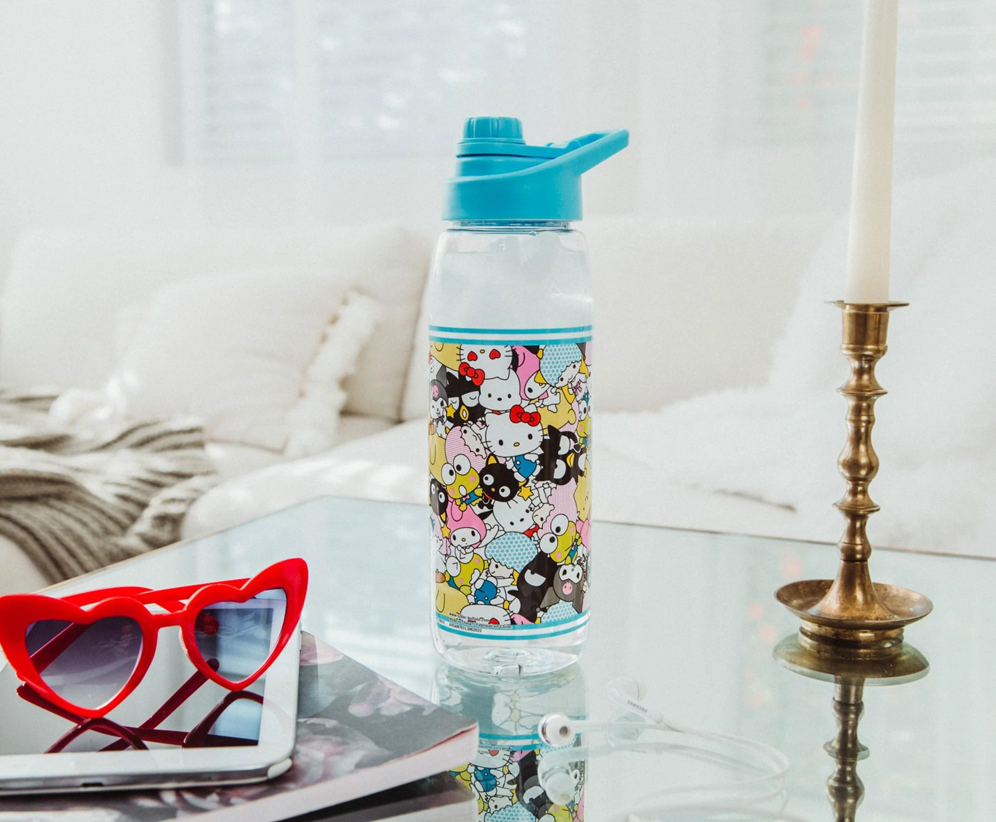 Sanrio Hello Kitty and Friends Plastic Water Bottle With Screw-Top Lid - Image 3