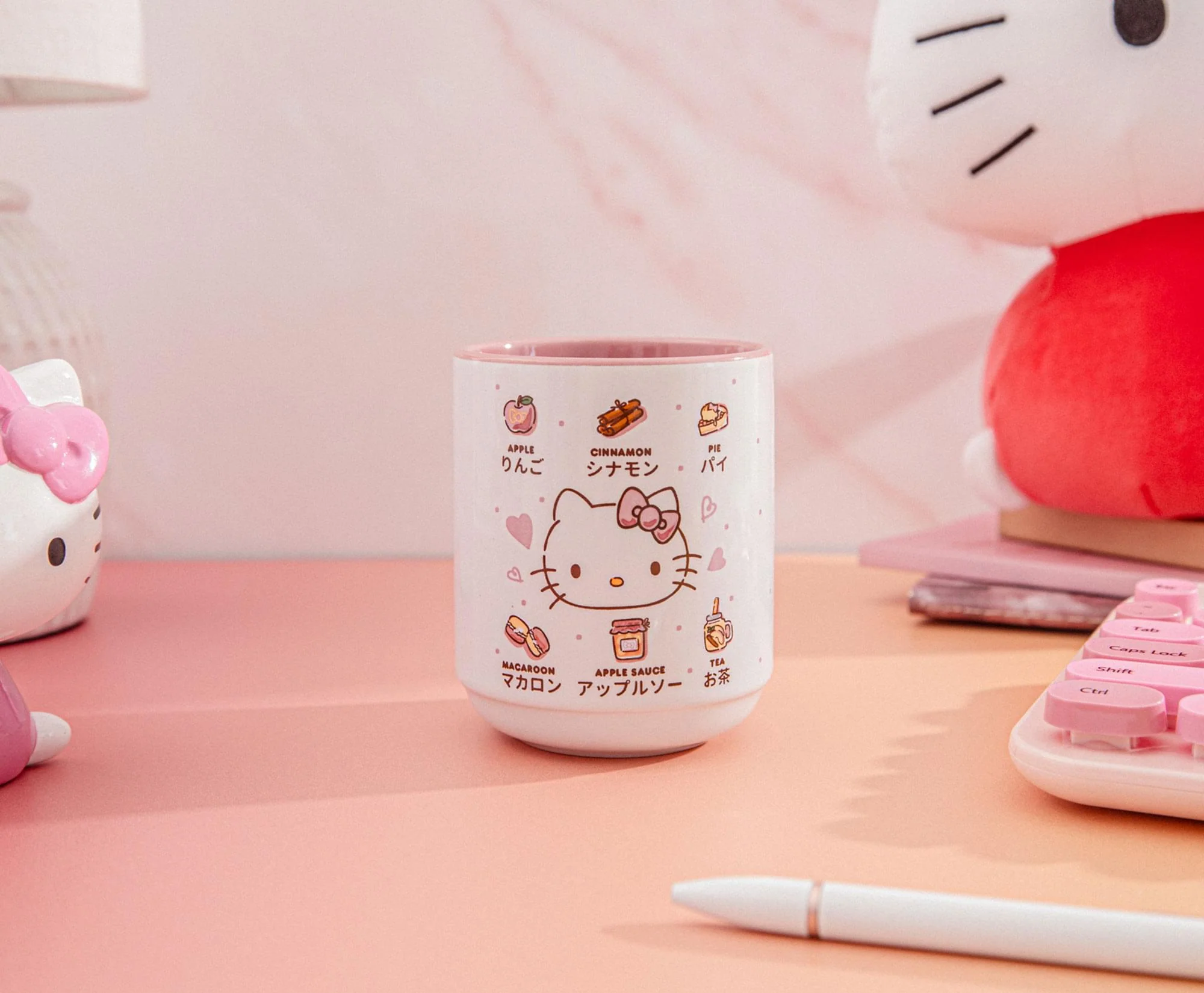 Sanrio Hello Kitty Apple Icons Asian Ceramic Tea Cup | Holds 9 Ounces - Image 3