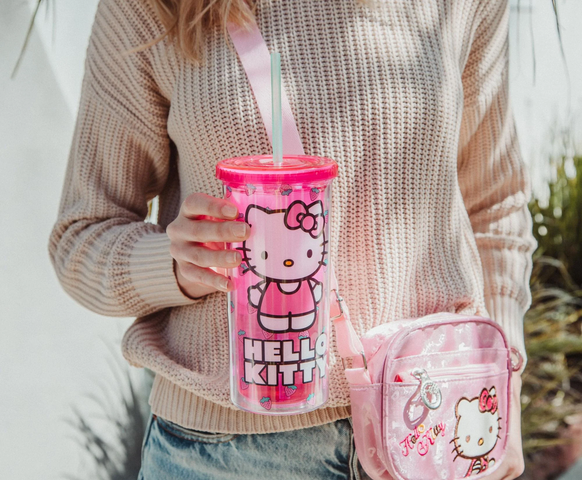 Sanrio Hello Kitty Berry Pink Carnival Cup With Lid | Holds 20 Ounces - Image 5