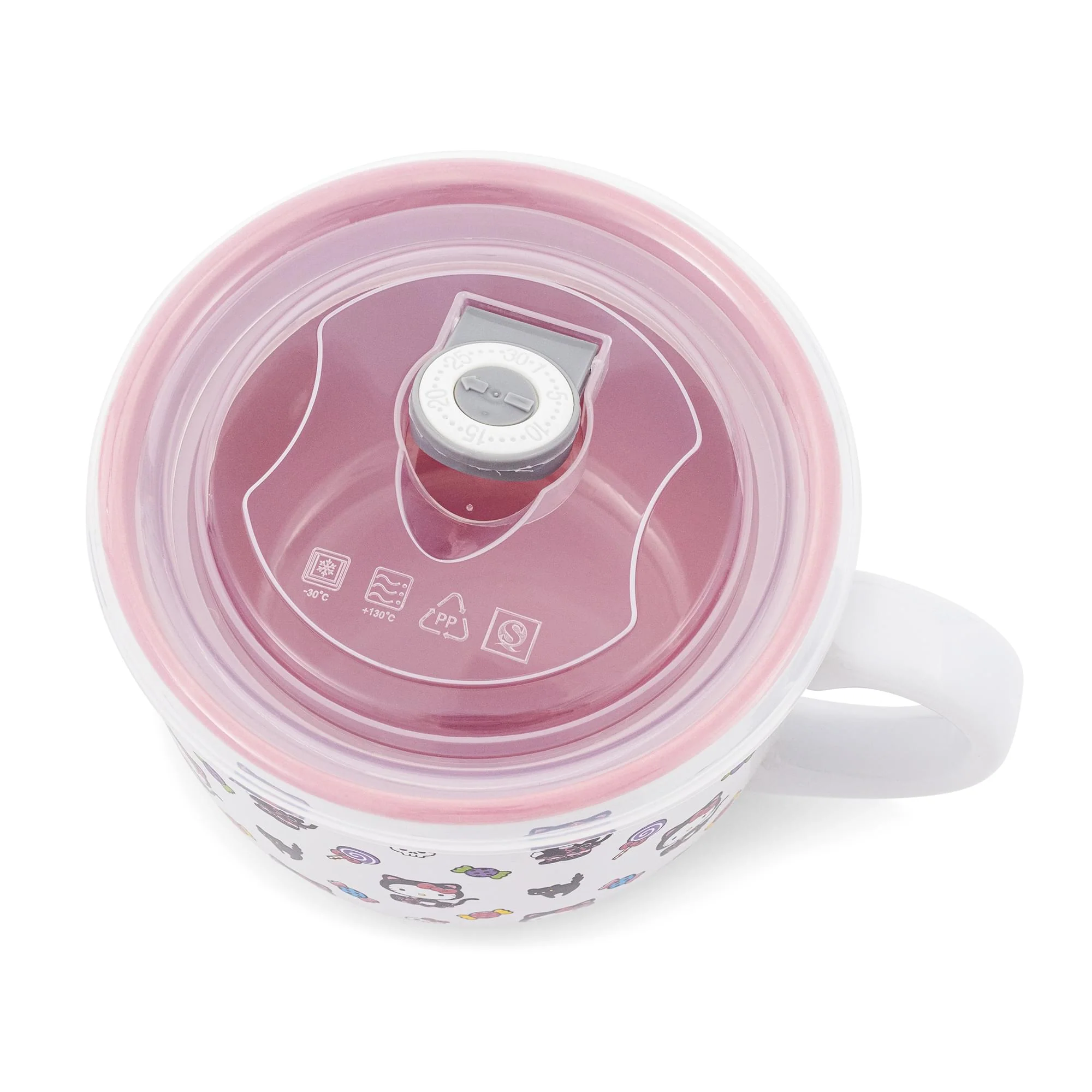 Sanrio Hello Kitty Black Cat Ceramic Soup Mug With Vented Lid | Holds 24 Ounces - Image 3