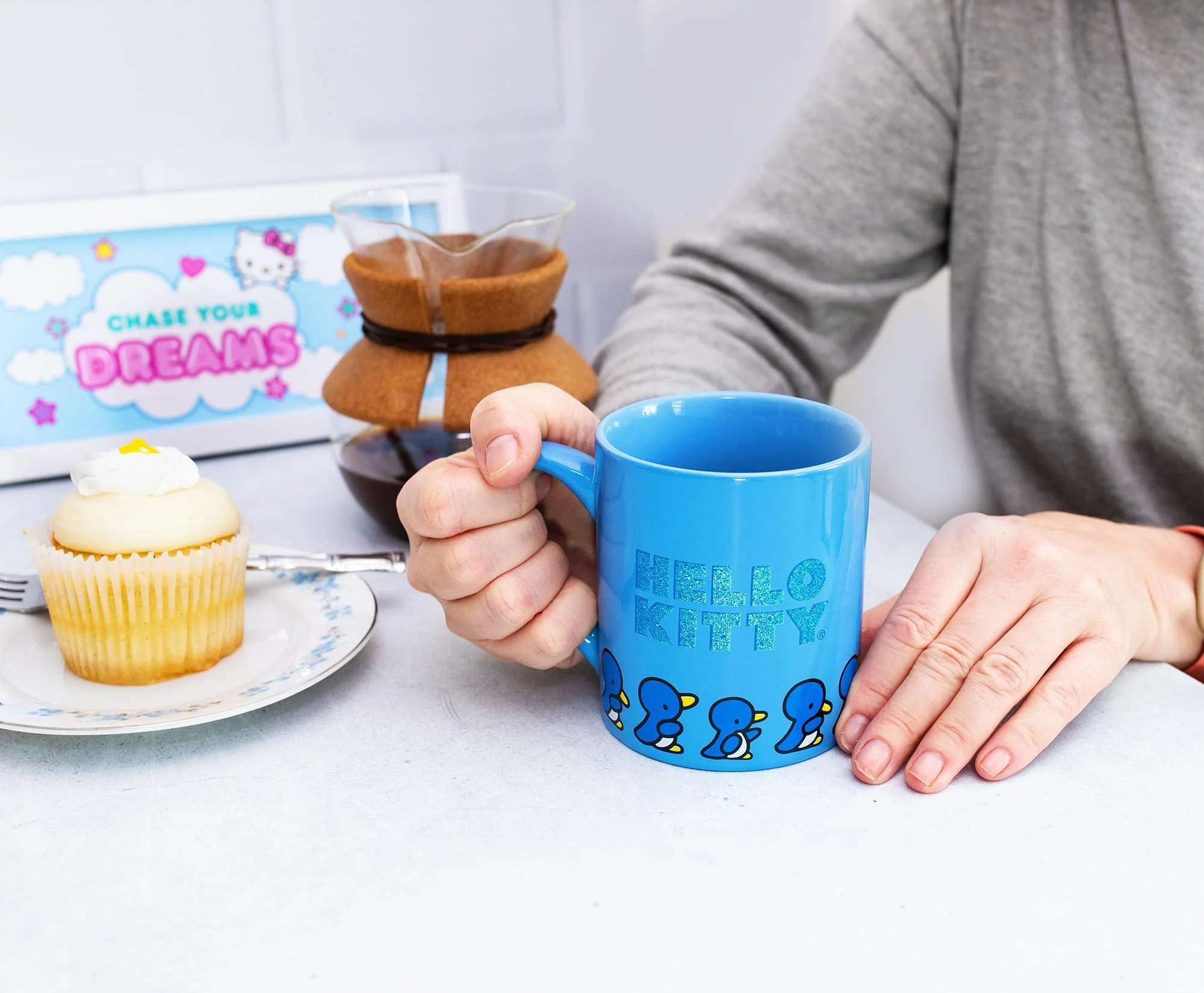 Sanrio Hello Kitty Blue Sparkles Ceramic Mug | Holds 14 Ounces - Image 6