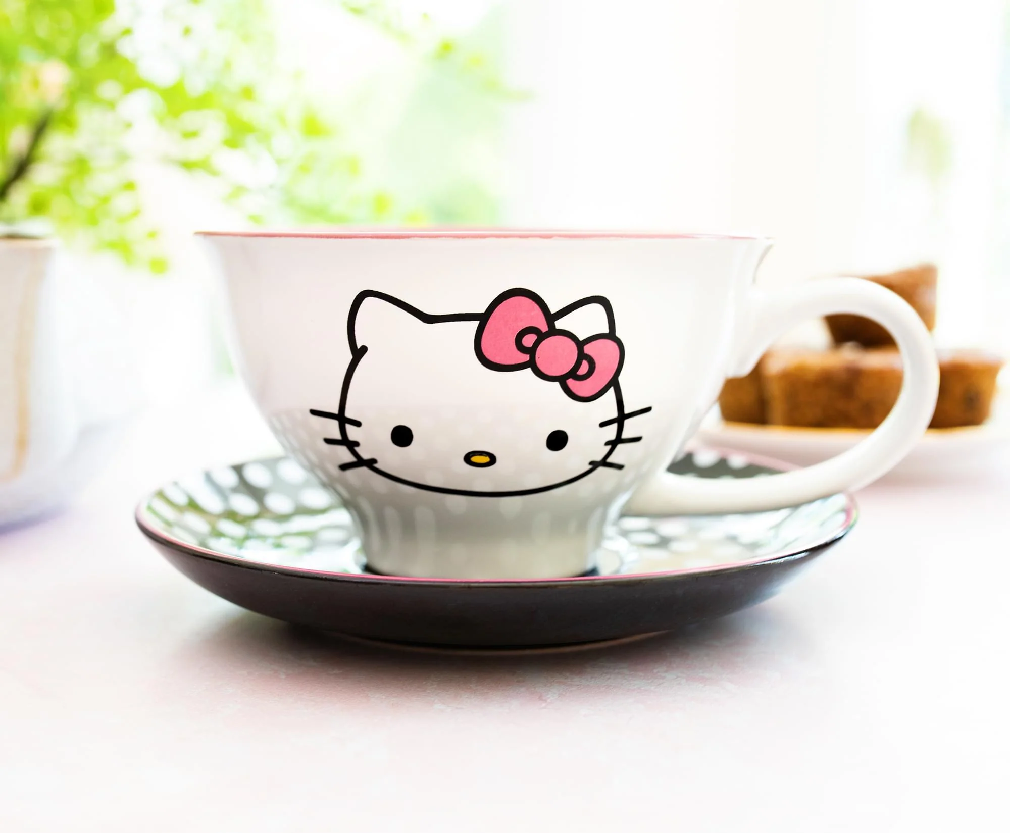 Sanrio Hello Kitty Ceramic Teacup and Saucer Set - Image 6