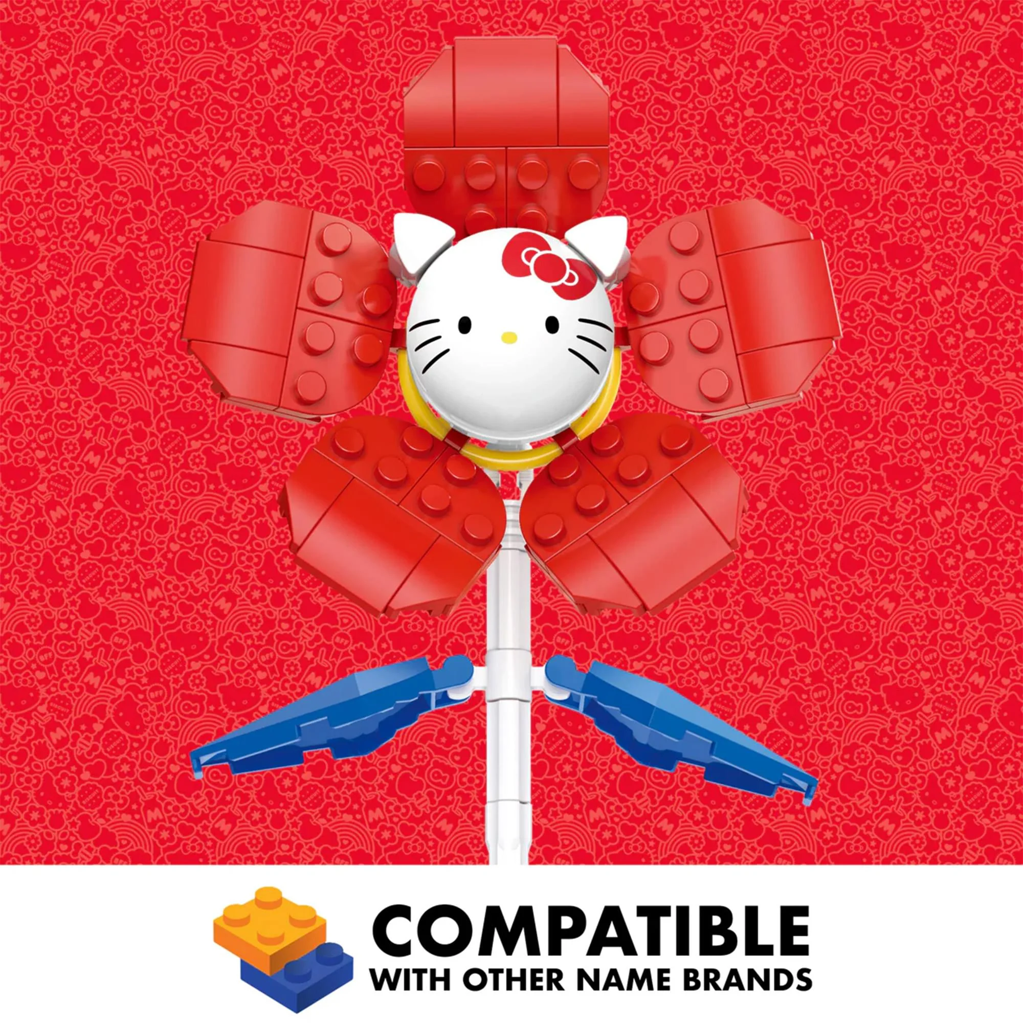 Sanrio Hello Kitty Flower 74-Piece Brickcraft Building Set - Image 7