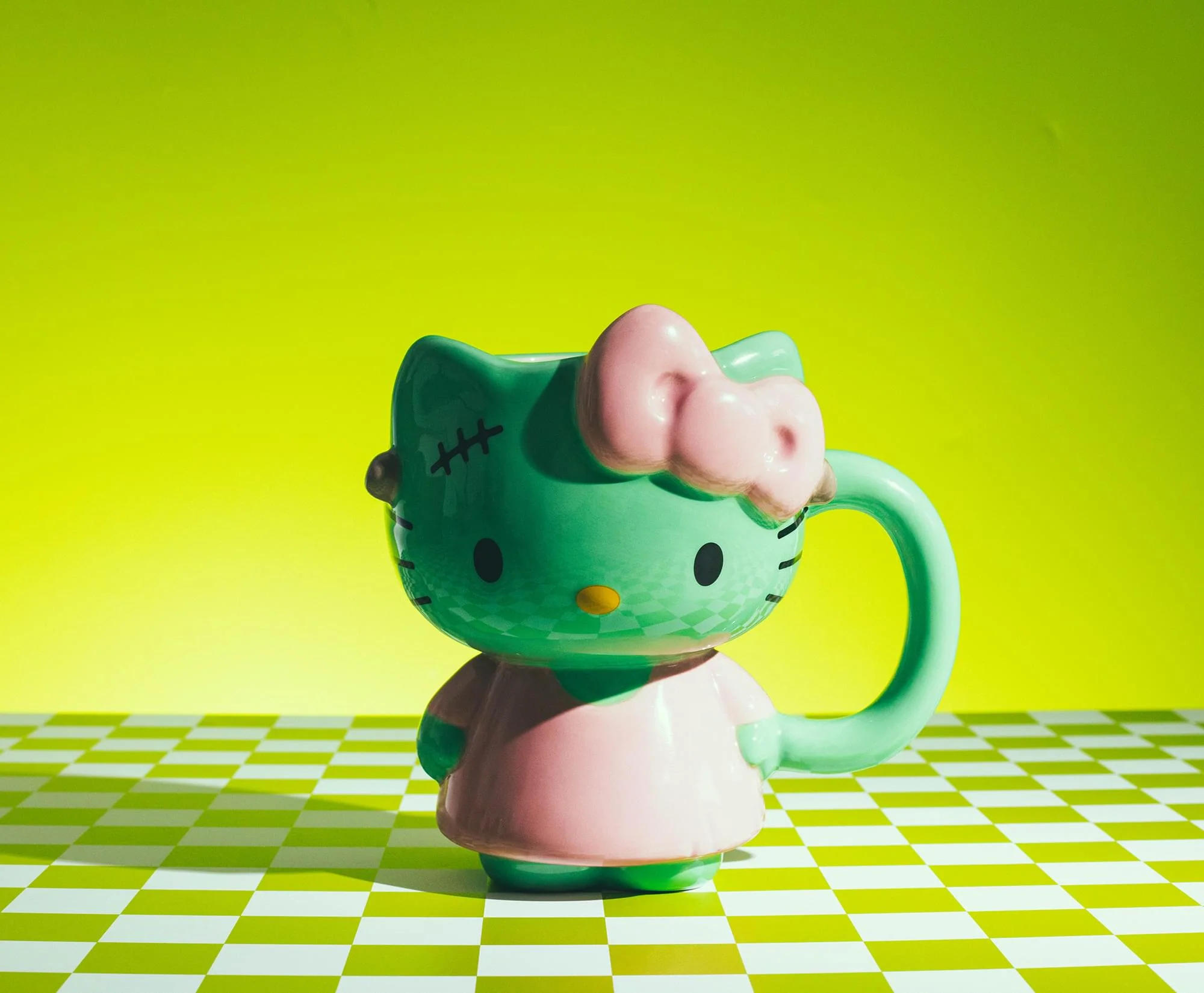 Sanrio Hello Kitty Frankenstein Pink Dress 20-Ounce Ceramic 3D Sculpted Mug - Image 11