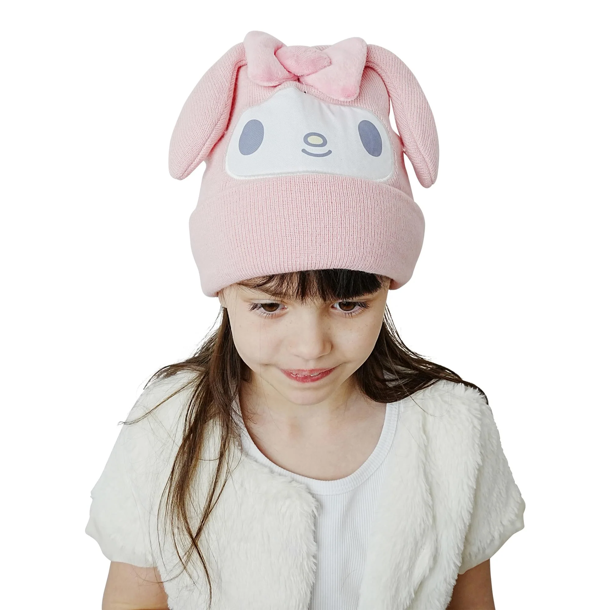 Sanrio Hello Kitty & Friends My Melody Knit Beanie & Gloves Set - Image 3