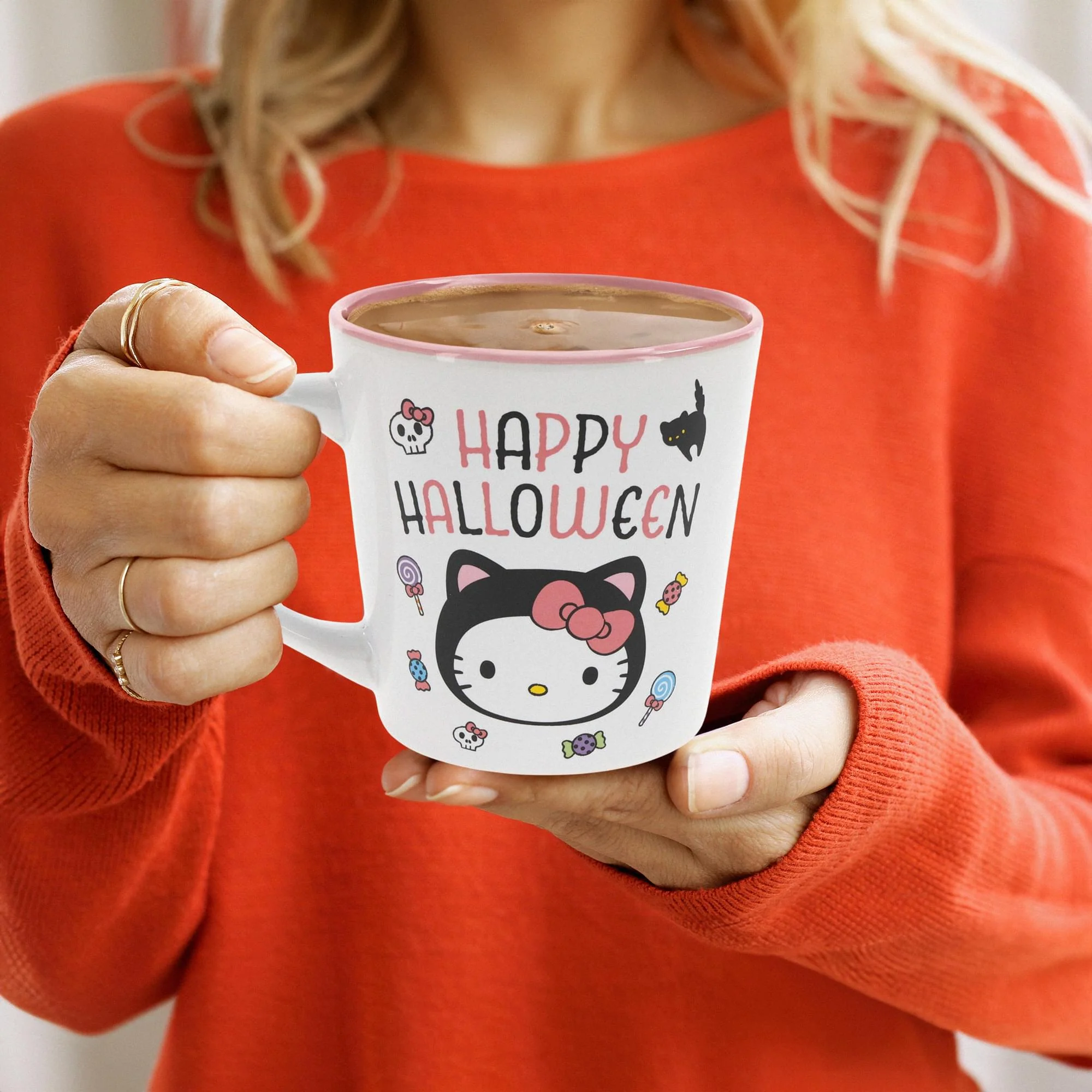 Sanrio Hello Kitty "Happy Halloween" Ceramic Latte Mug | Holds 17 Ounces - Image 5