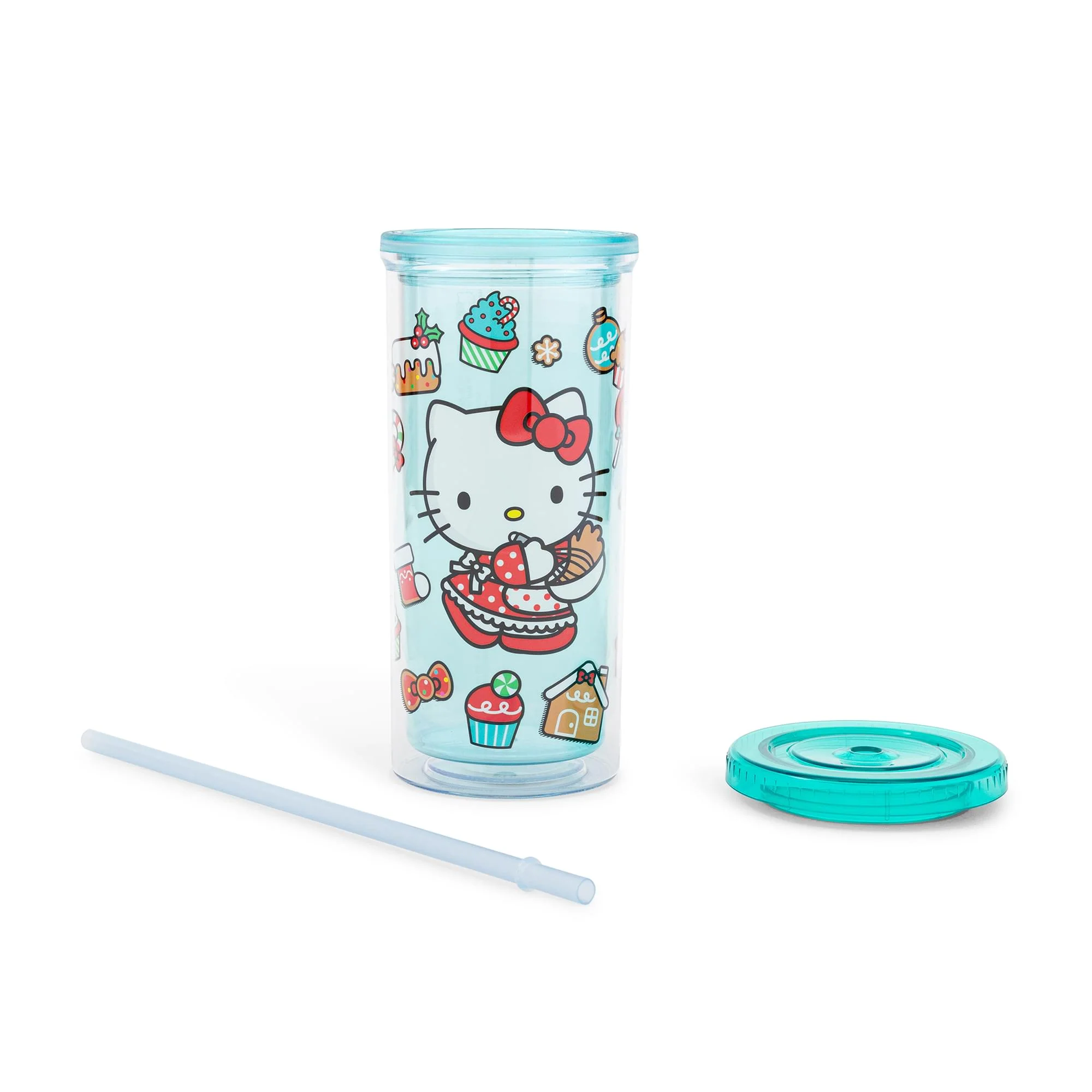 Sanrio Hello Kitty Holiday Baking 20-Ounce Carnival Cup With Lid and Straw - Image 2
