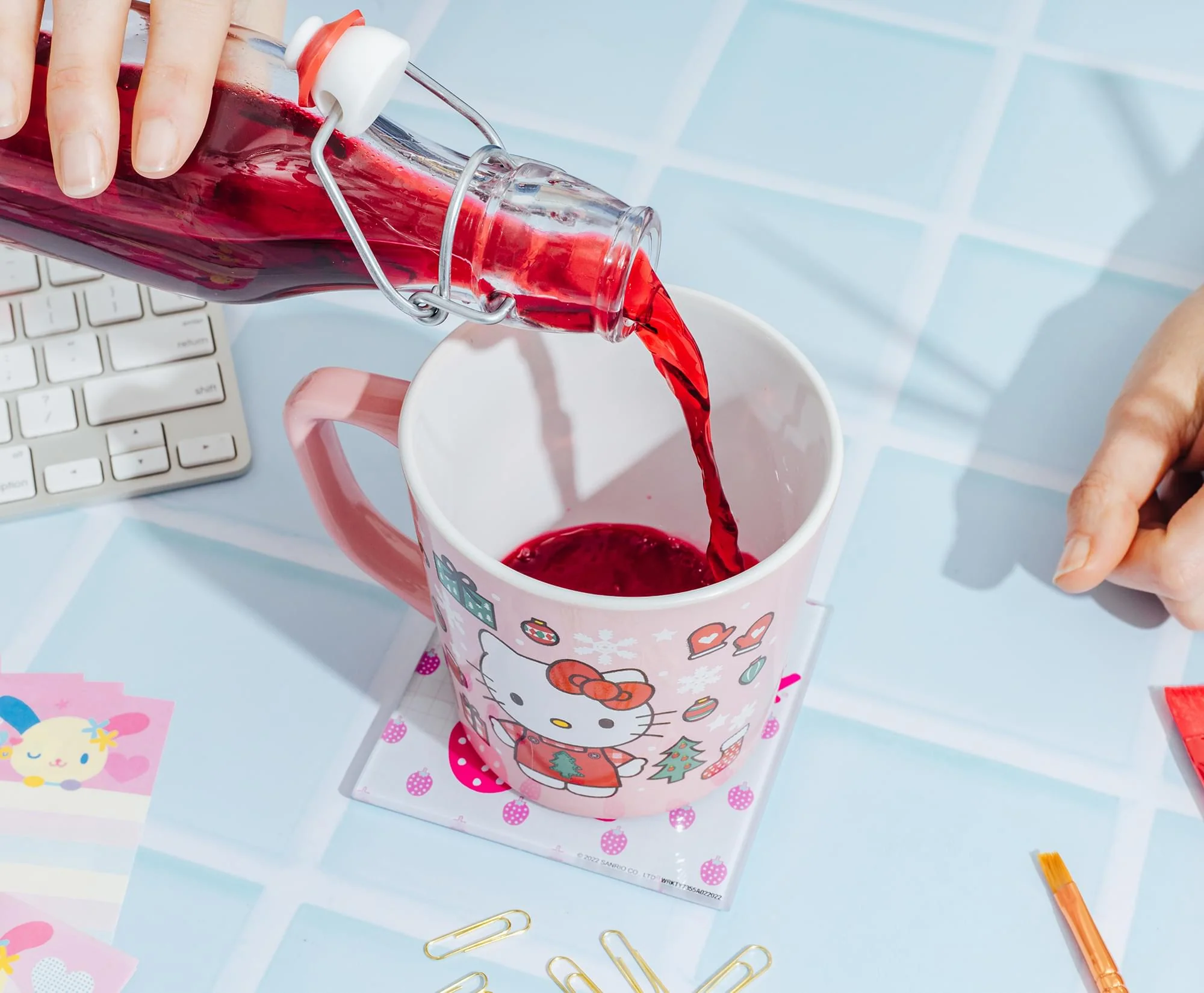 Sanrio Hello Kitty Holiday Celebration Ceramic Latte Mug | Holds 17 Ounces - Image 7