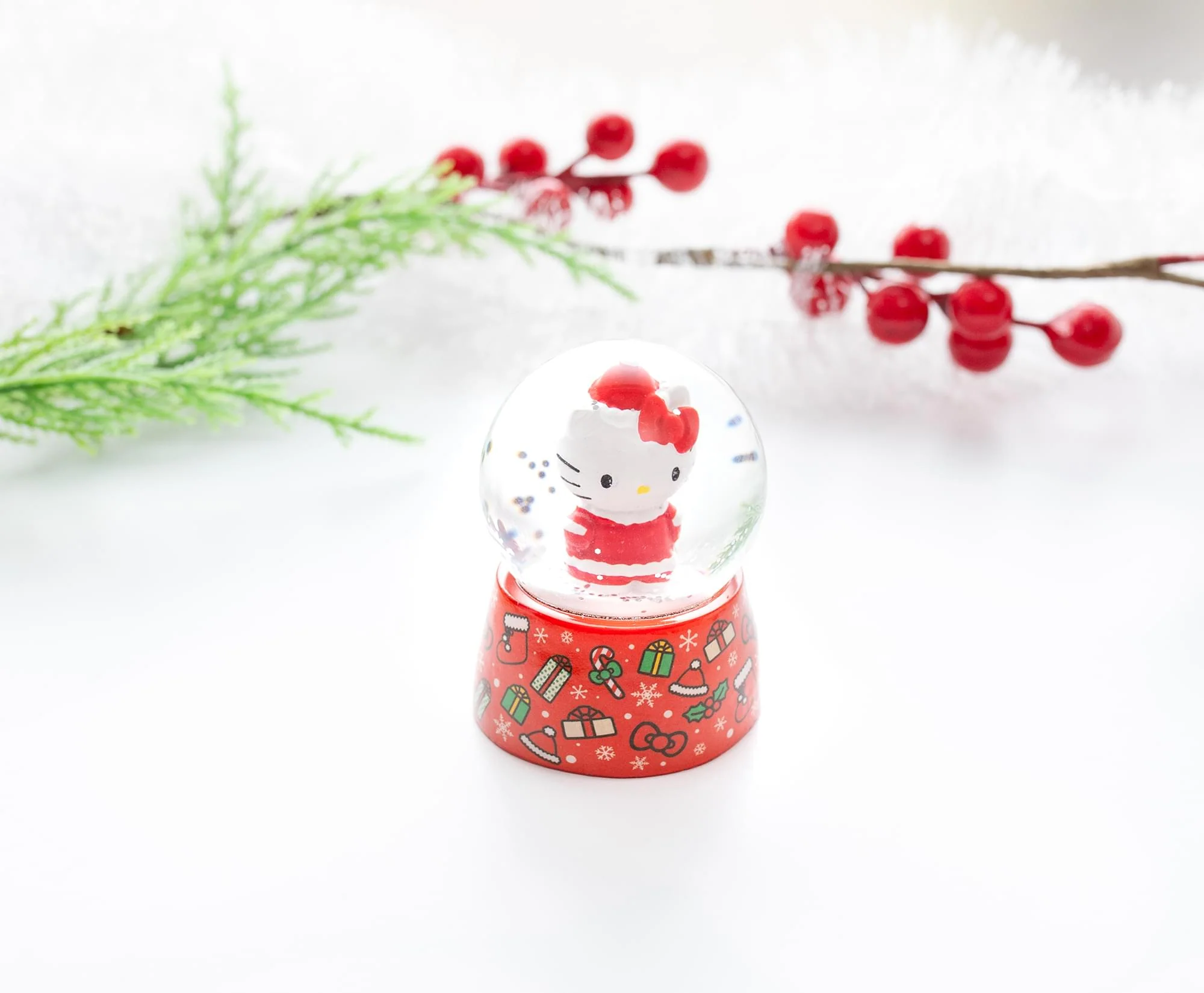 Sanrio Hello Kitty Holiday Mini Snow Globe | 3 Inches Tall - Image 7