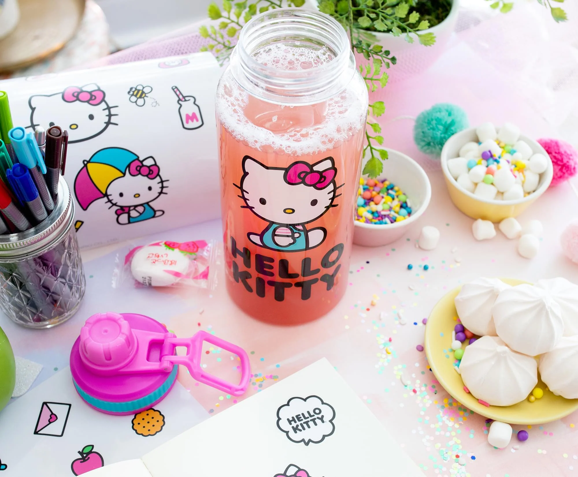 Sanrio Hello Kitty Icons 32-Ounce Water Bottle and Sticker Set - Image 8