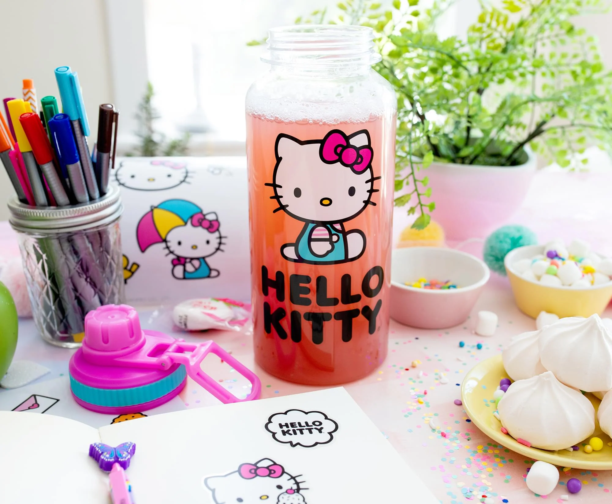 Sanrio Hello Kitty Icons 32-Ounce Water Bottle and Sticker Set - Image 9