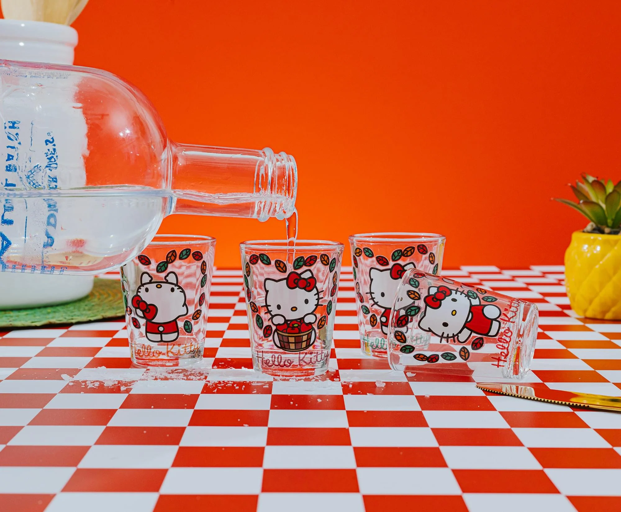 Sanrio Hello Kitty Love Fall 2-Ounce Mini Shot Glasses | Set of 4 - Image 5