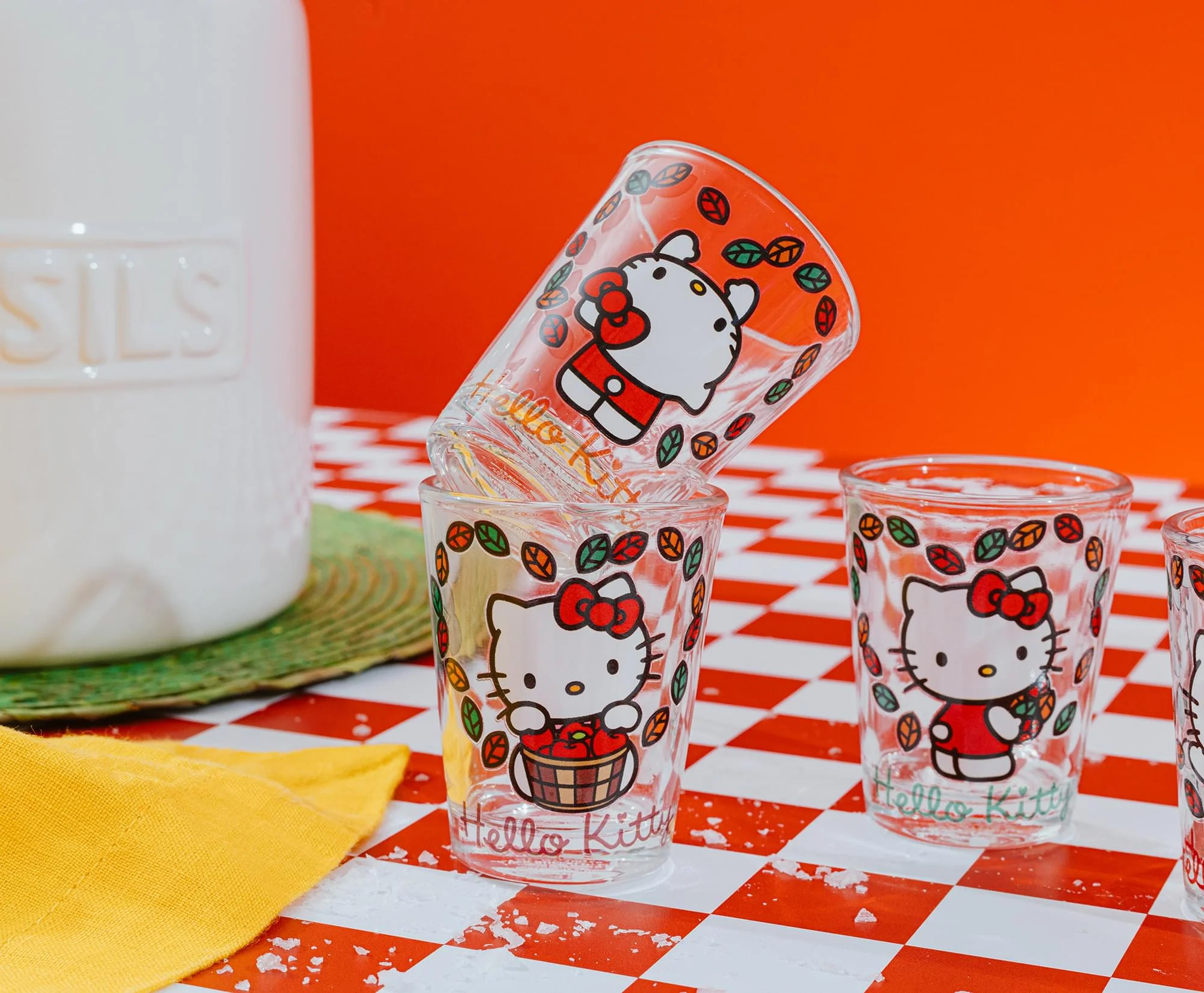 Sanrio Hello Kitty Love Fall 2-Ounce Mini Shot Glasses | Set of 4 - Image 7