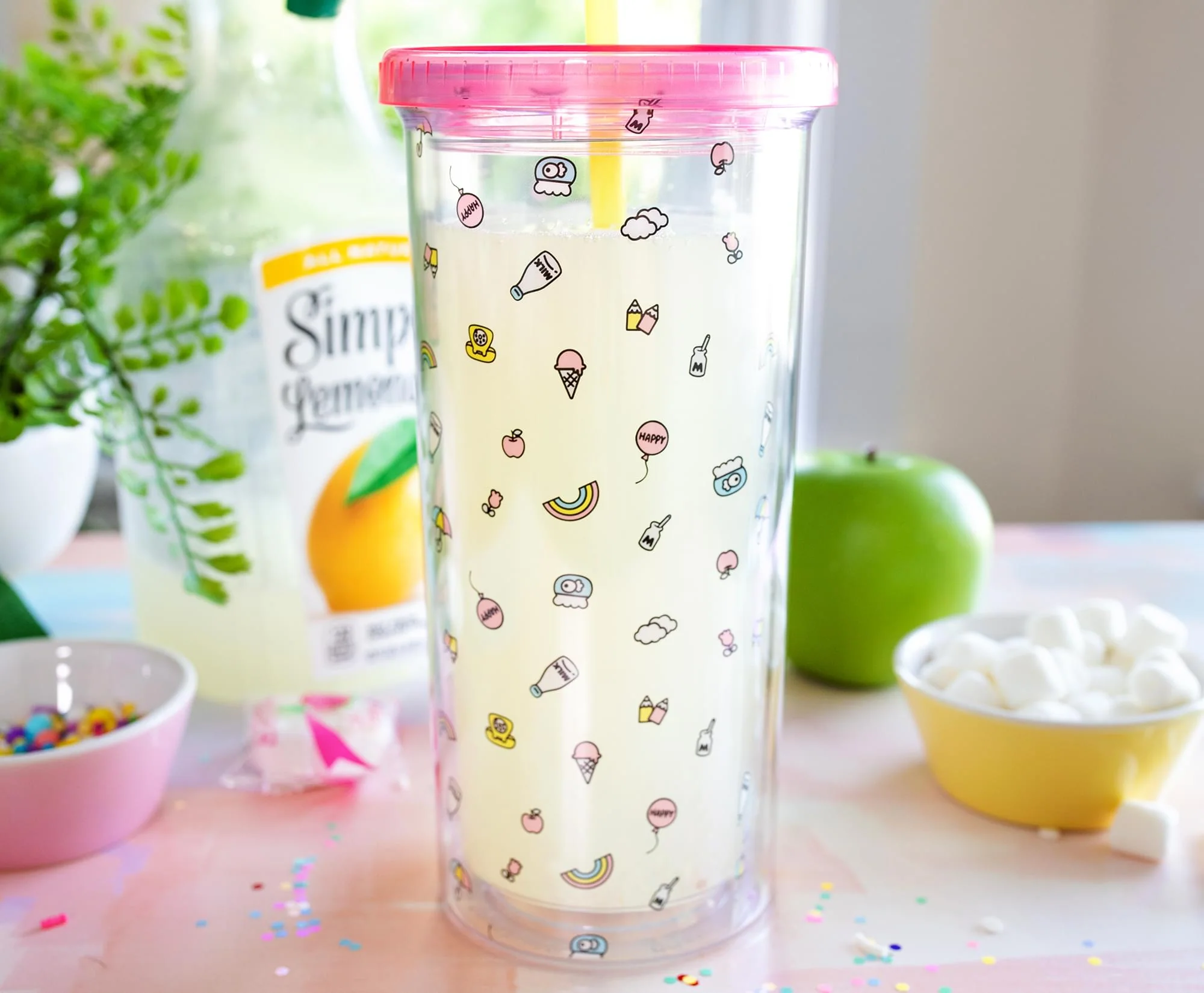 Sanrio Hello Kitty Pastel Rainbow Carnival Cup With Lid | Holds 20 Ounces - Image 8