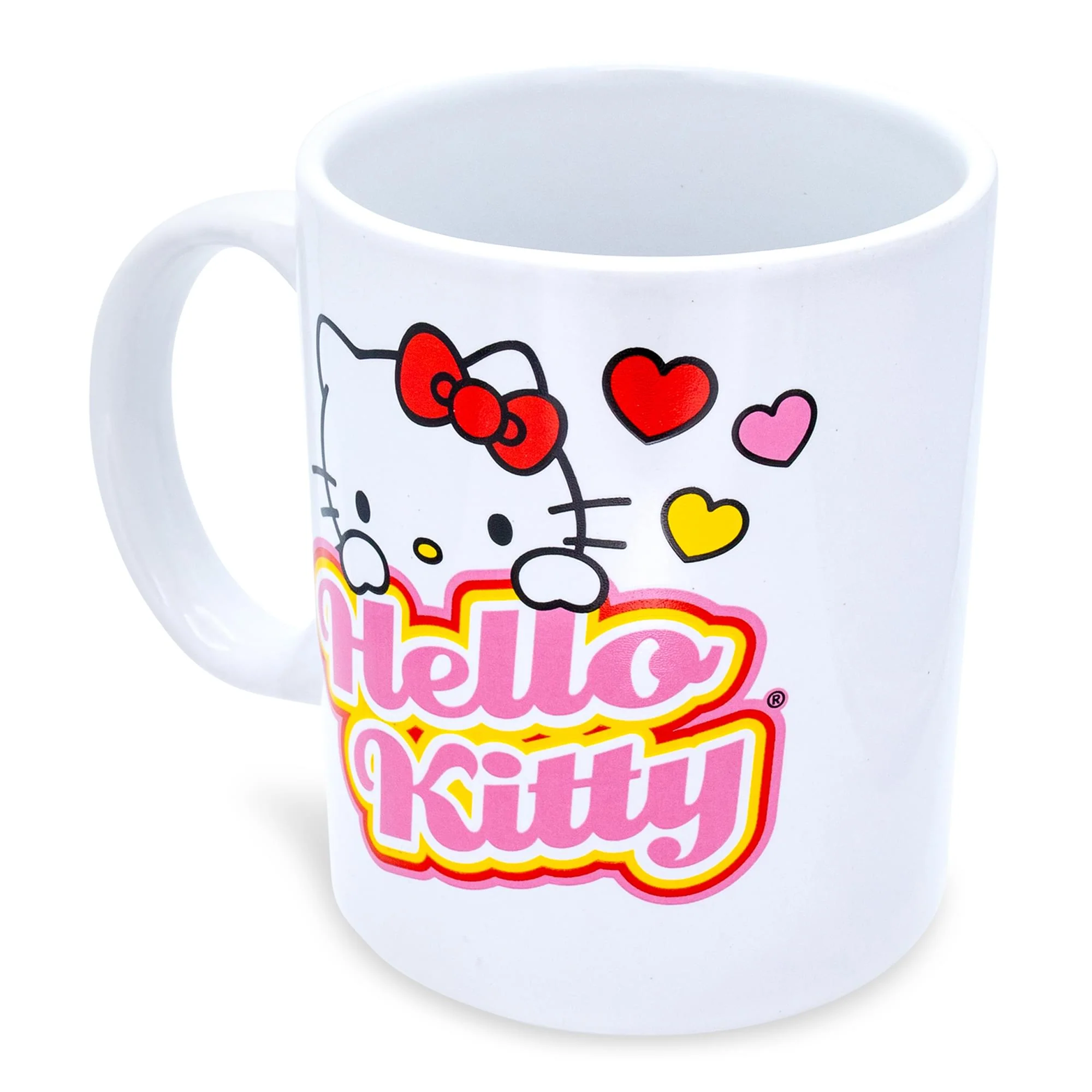 Sanrio Hello Kitty Peek-A-Boo Hearts Ceramic Mug | Holds 12 Ounces - Image 2