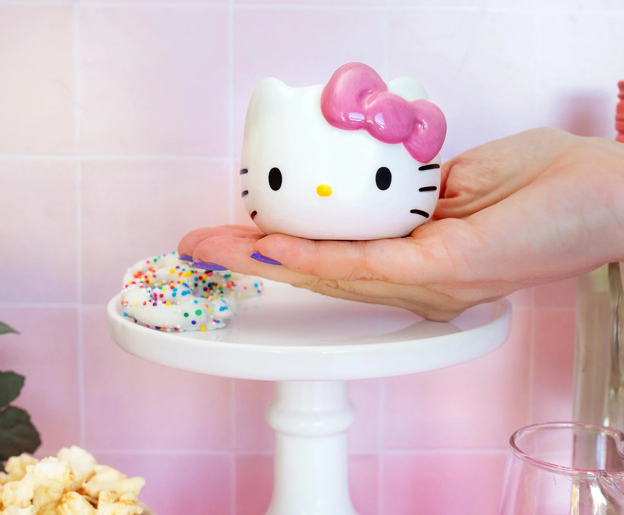 Sanrio Hello Kitty Pink Bow Sculpted Ceramic Mini Mug | Holds 3.5 Ounces - Image 4