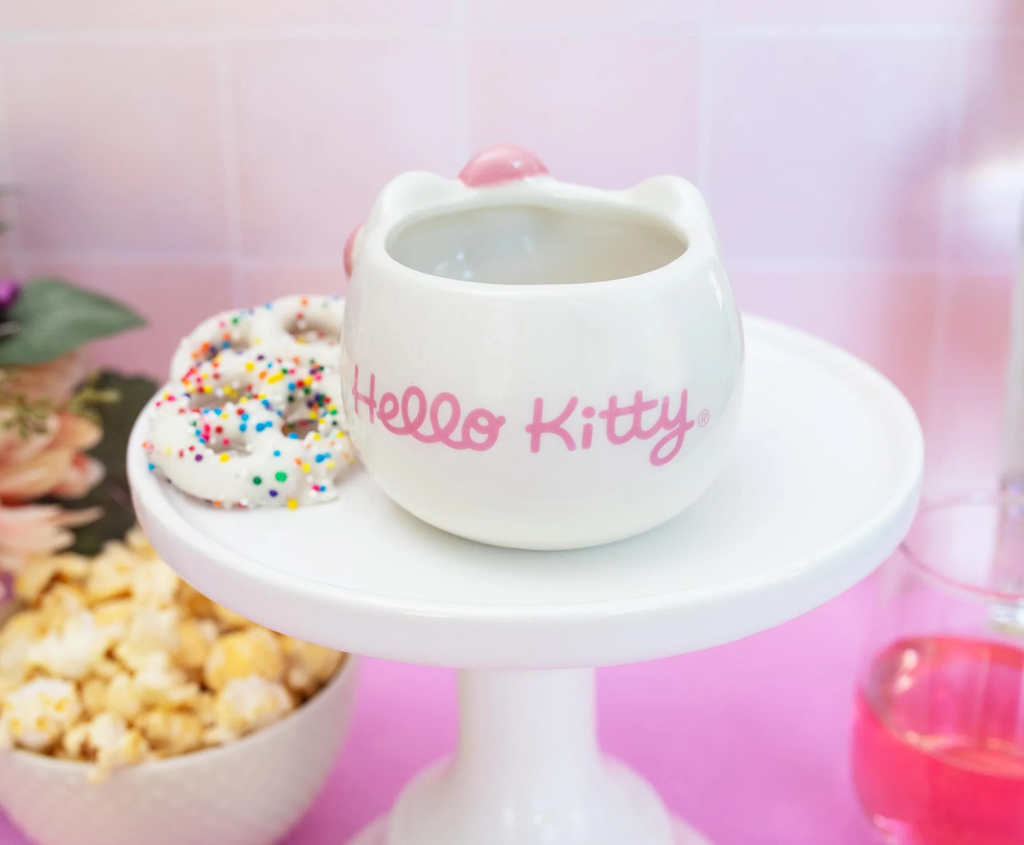 Sanrio Hello Kitty Pink Bow Sculpted Ceramic Mini Mug | Holds 3.5 Ounces - Image 5