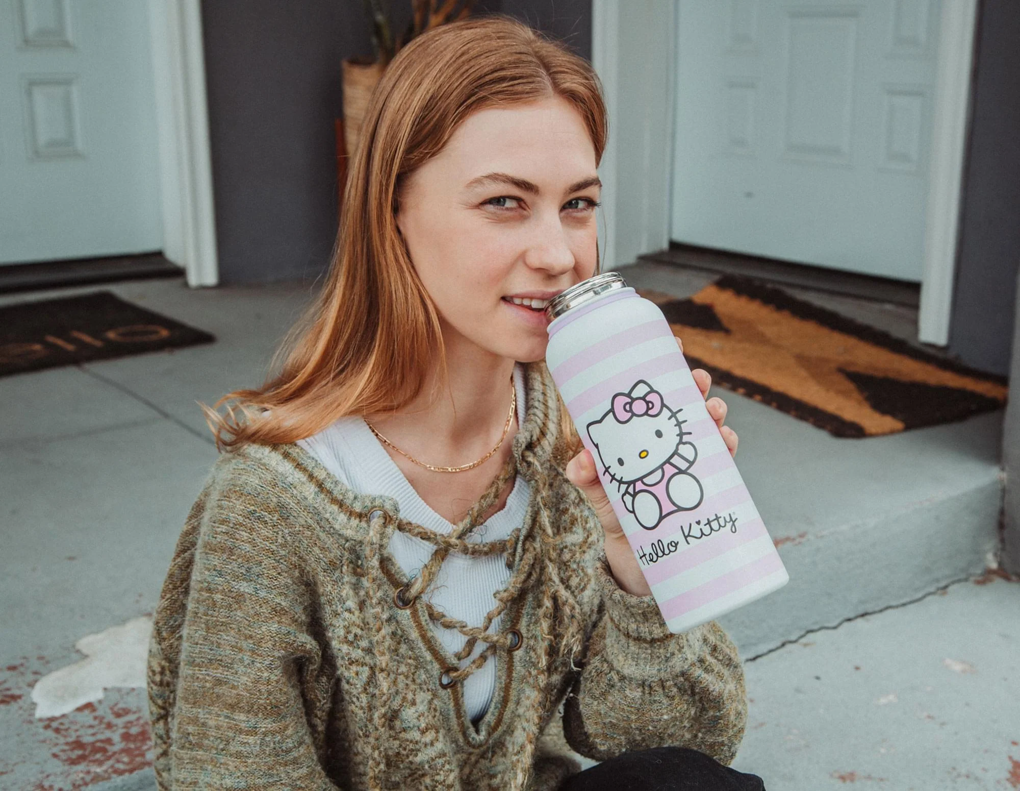 Sanrio Hello Kitty Pink Stainless Steel Water Bottle | Holds 42 Ounces - Image 7