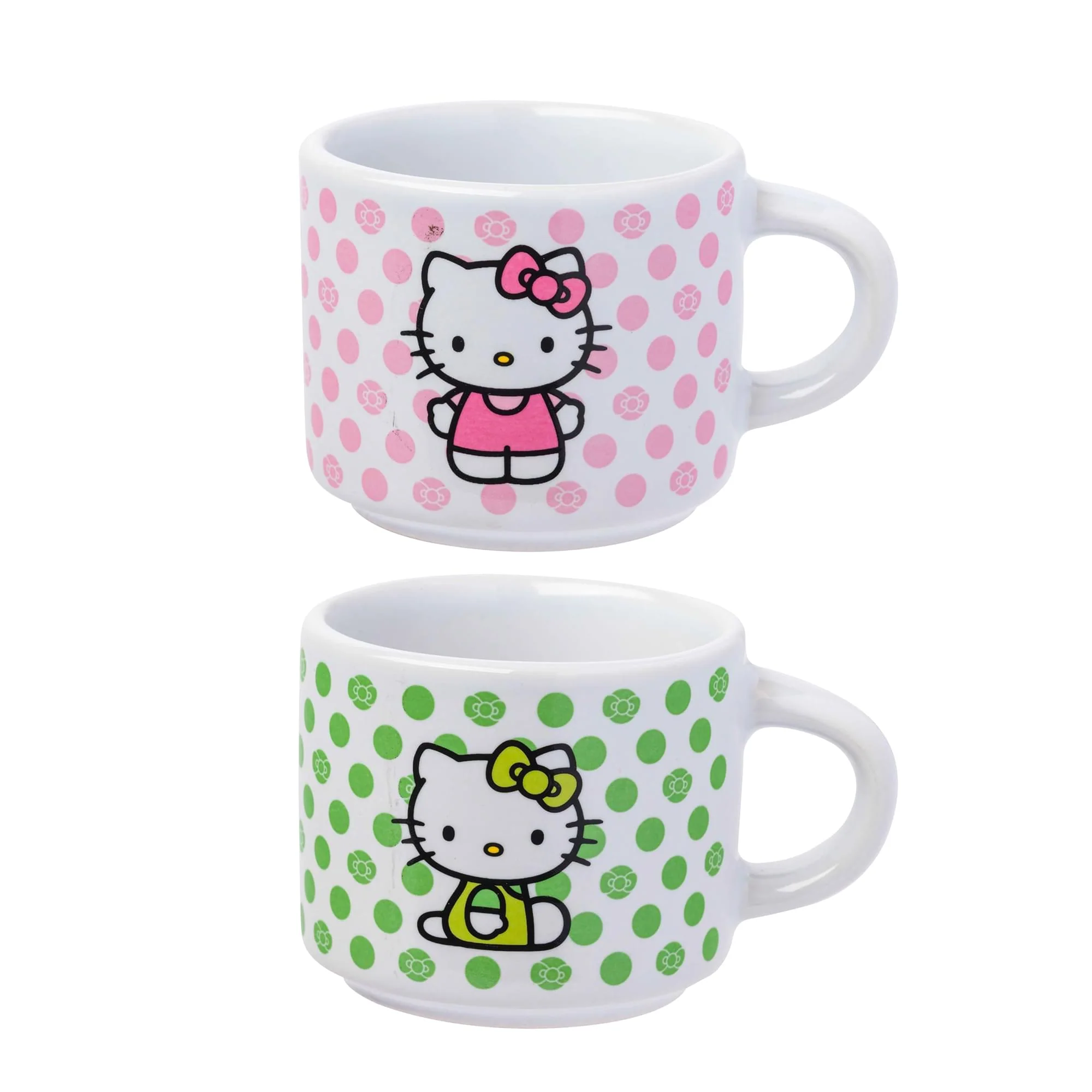 Sanrio Hello Kitty Polka Dots 3oz Stackable Mug Set of 4 - Image 6