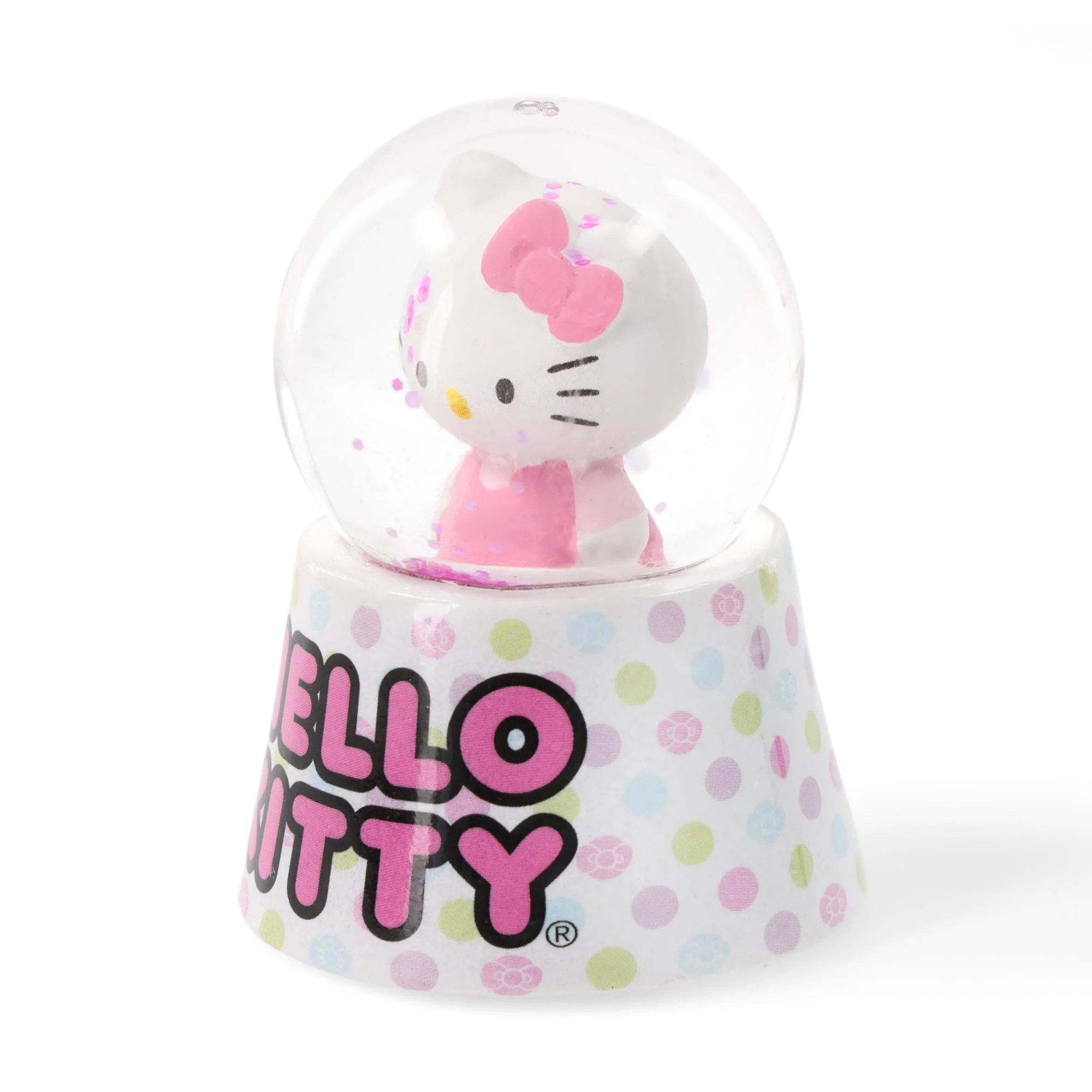 Sanrio Hello Kitty Polka Dots Mini Light-Up Snow Globe | 3 Inches Tall - Image 2