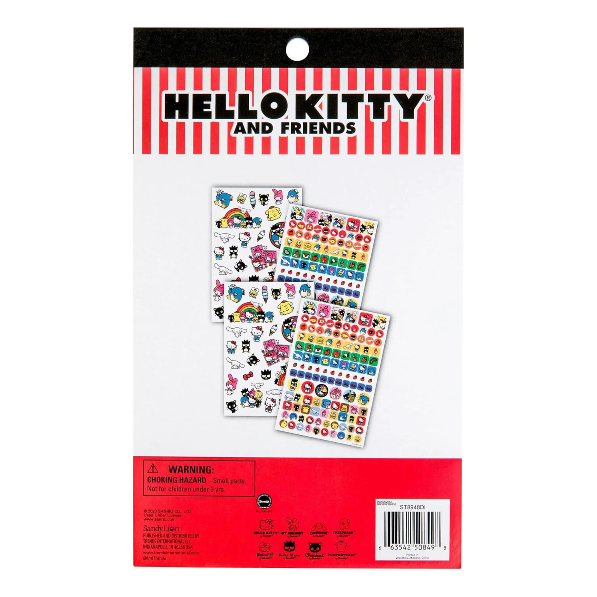 Sanrio Hello Kitty Red 4 Sheet Sticker Pad | 200+ Stickers - Image 4