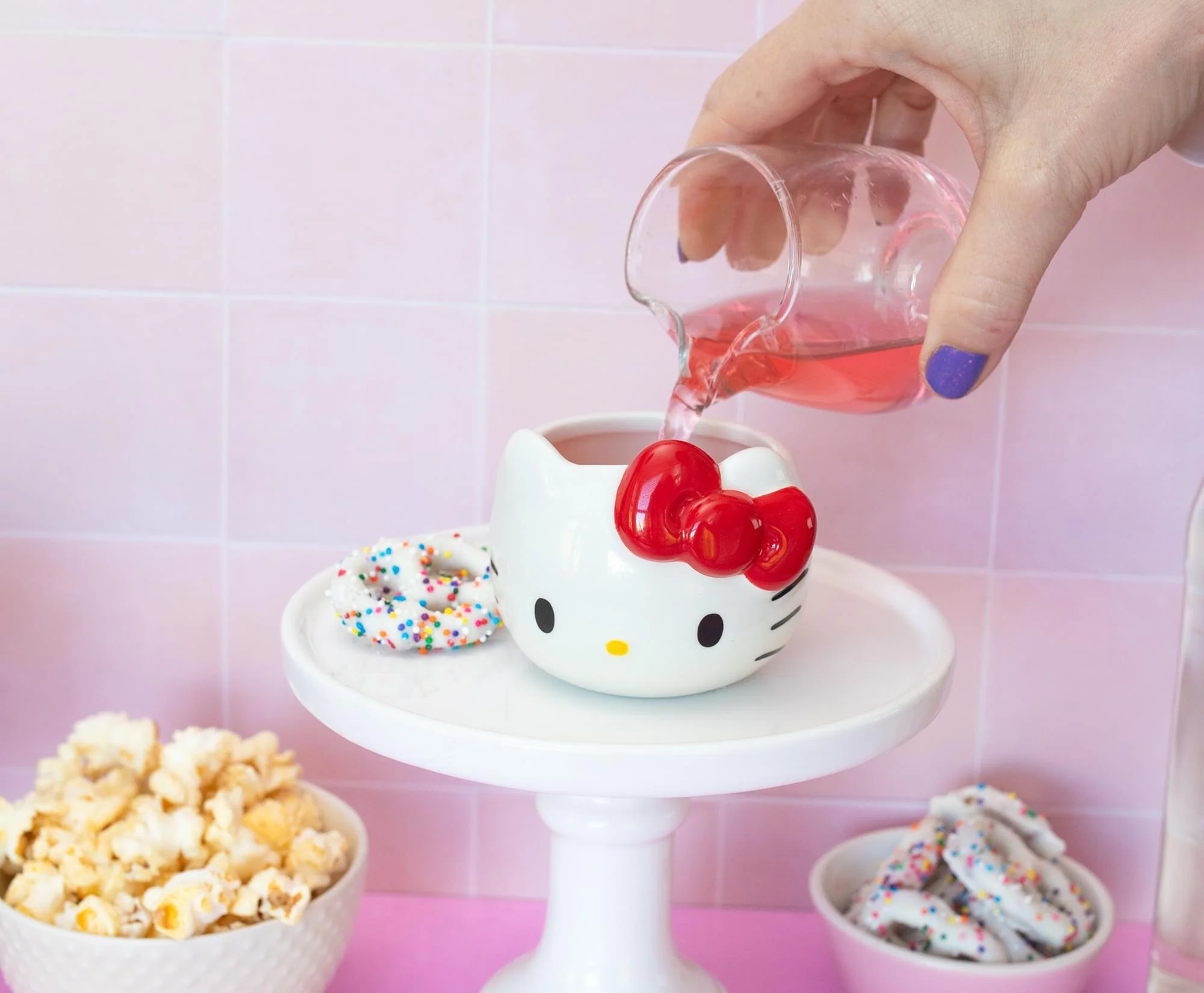 Sanrio Hello Kitty Red Bow Sculpted Ceramic Mini Mug | Holds 3 Ounces - Image 7