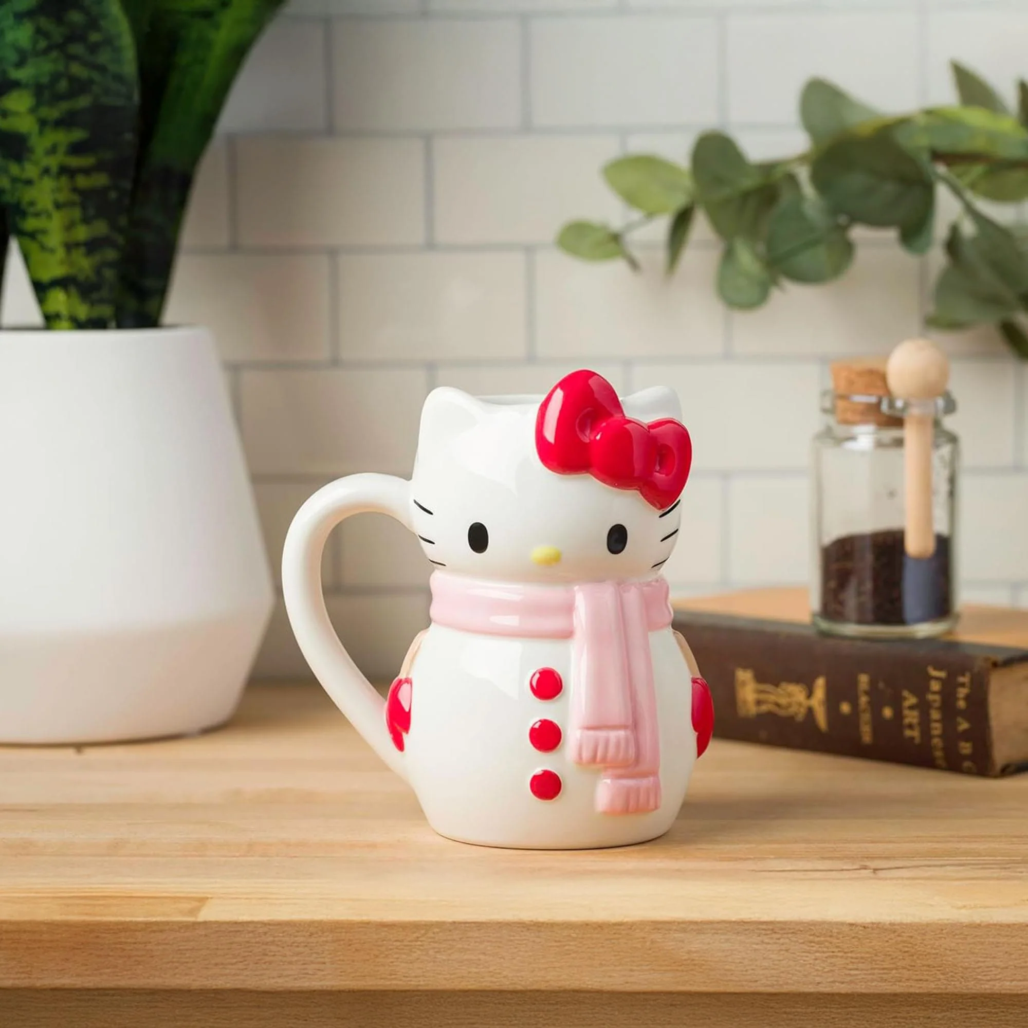 Sanrio Hello Kitty Snowman 20 Ounce 3D Sculpted Ceramic Mug - Image 6