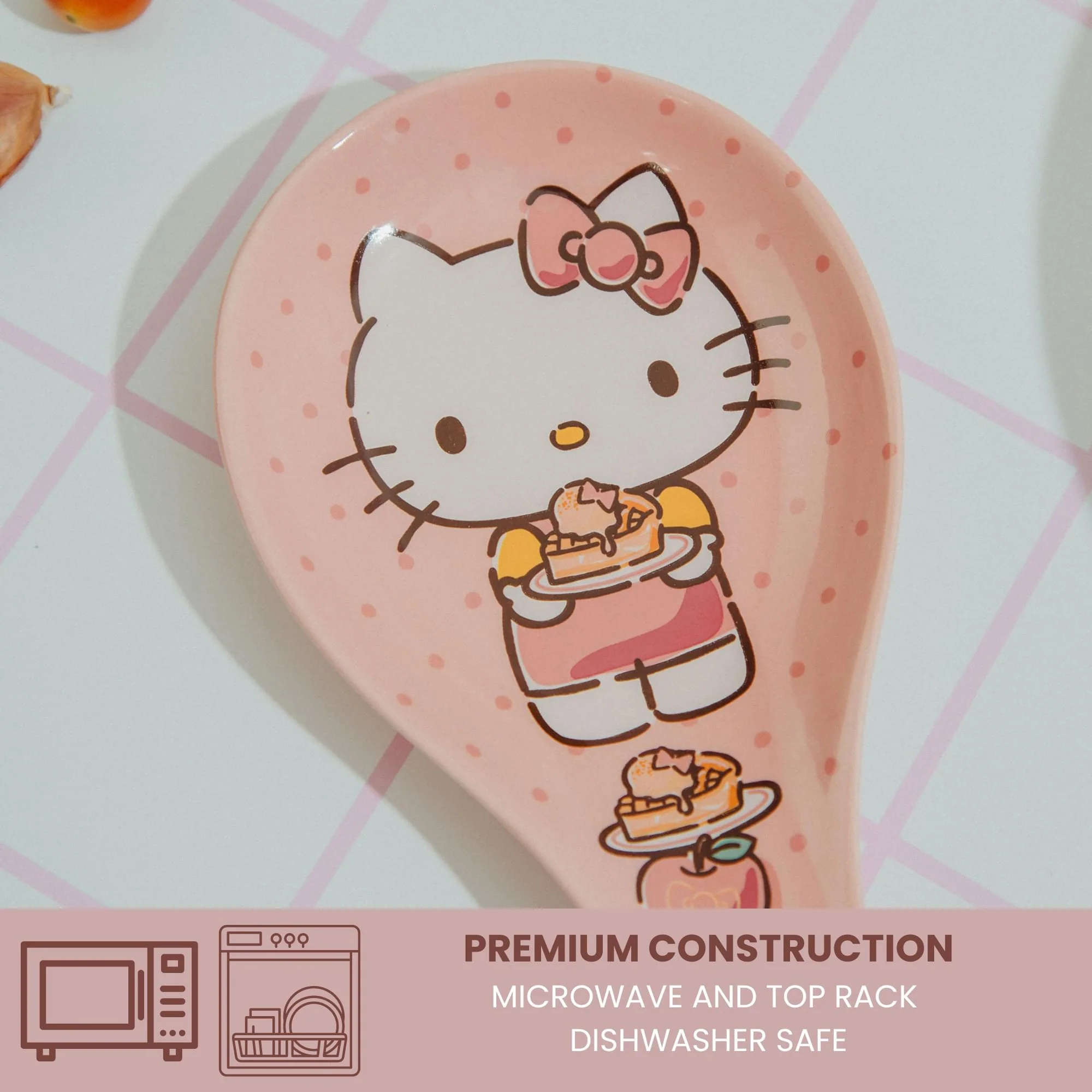 Sanrio Hello Kitty Stacked Snacks Ceramic Spoon Rest - Image 5