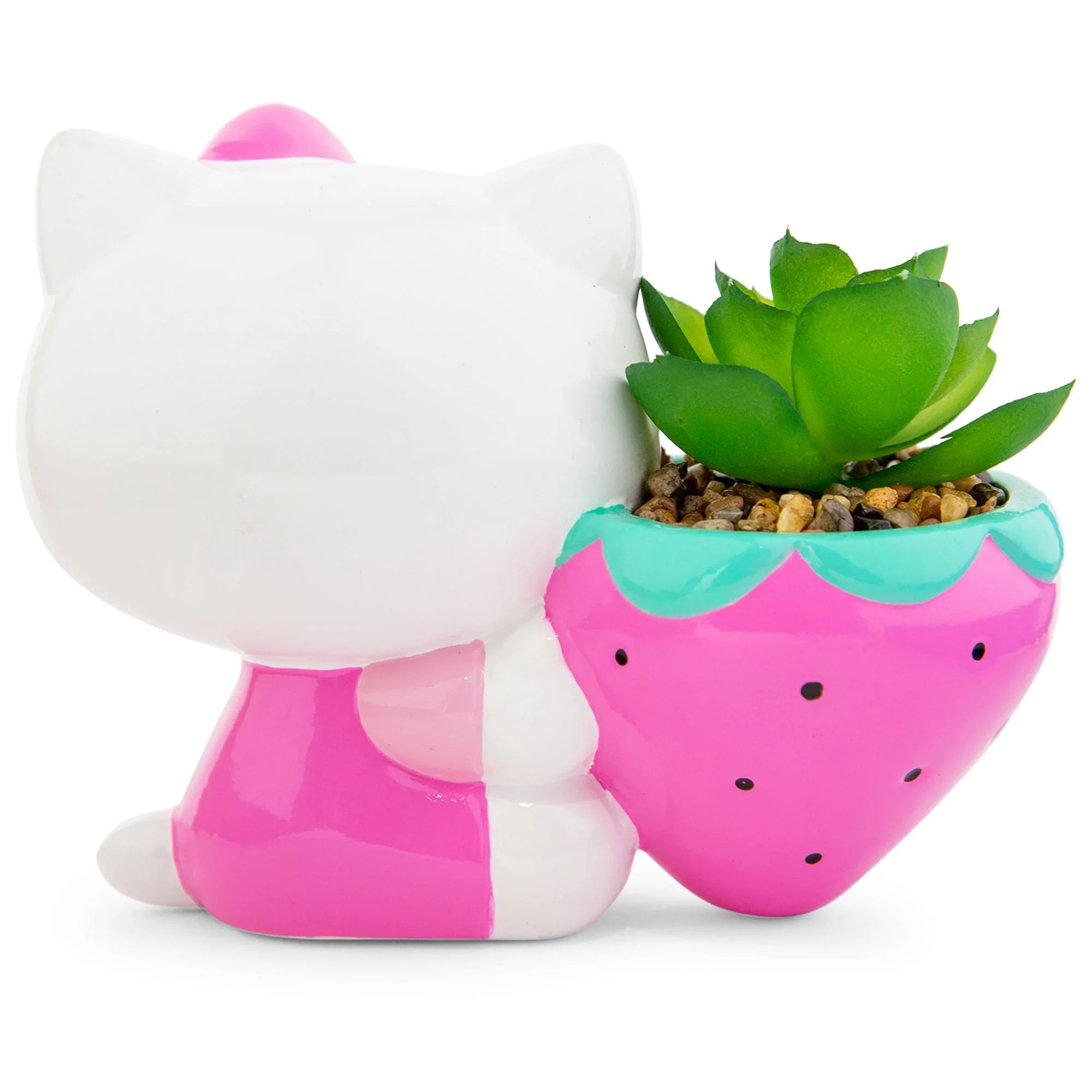 Sanrio Hello Kitty Strawberry 5-Inch Planter With Artificial Succulent - Image 4