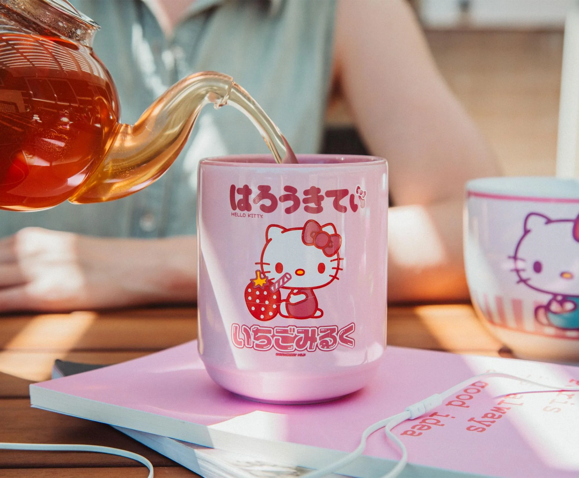 Sanrio Hello Kitty Strawberry Milk Asian Ceramic Tea Cup | Holds 9 Ounces - Image 3