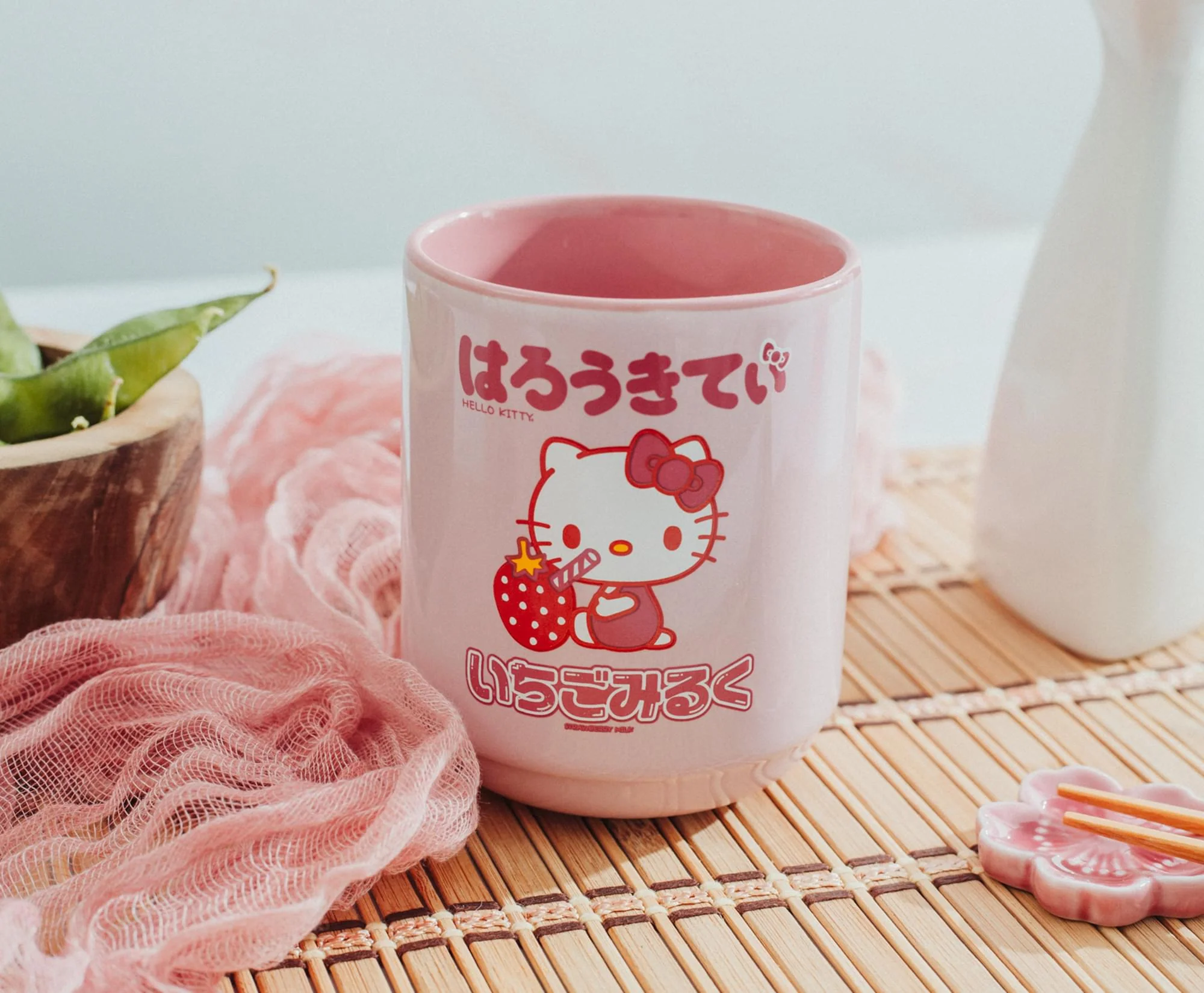 Sanrio Hello Kitty Strawberry Milk Asian Ceramic Tea Cup | Holds 9 Ounces - Image 7