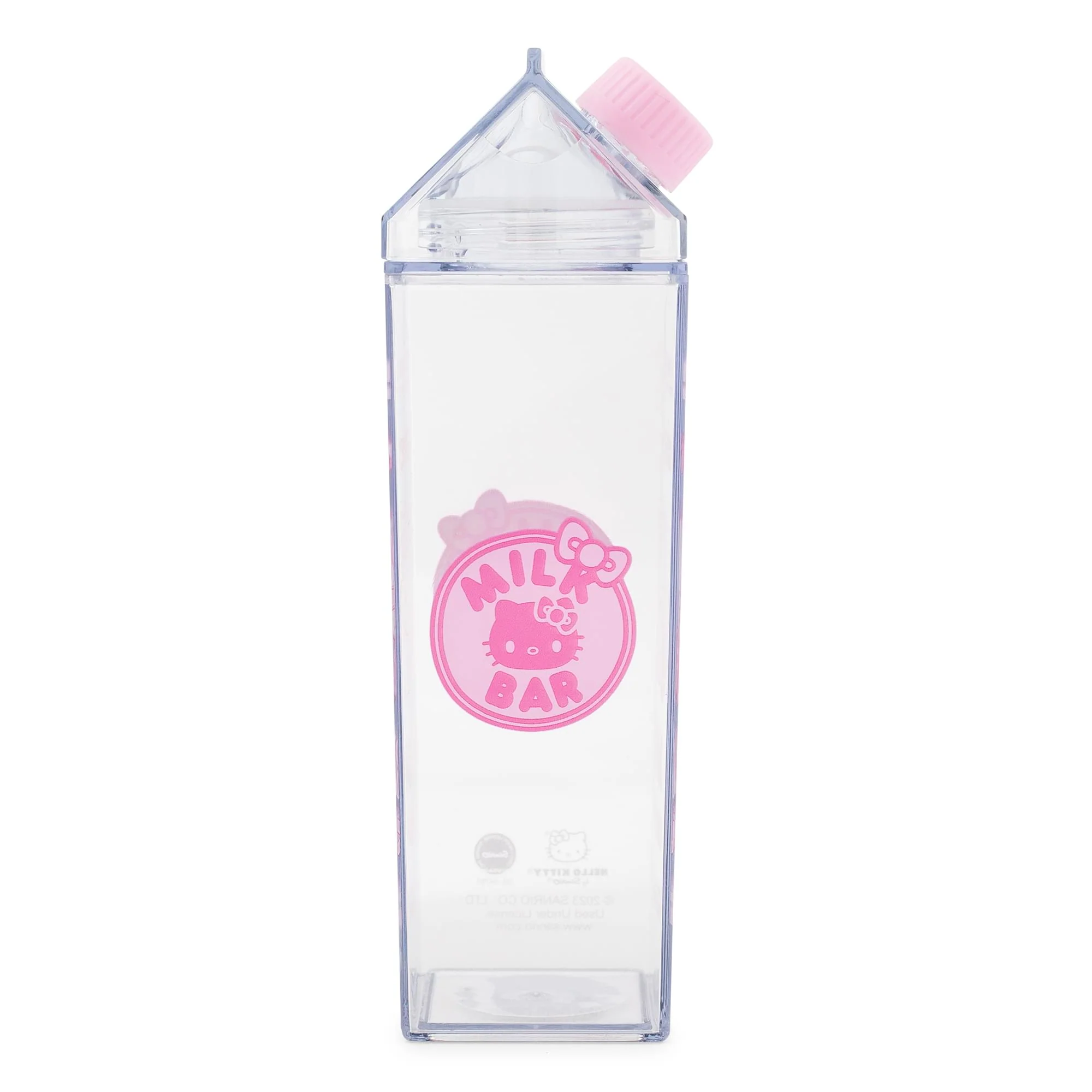 Sanrio Hello Kitty Strawberry Plastic Milk Carton Bottle | Holds 16 Ounces - Image 2