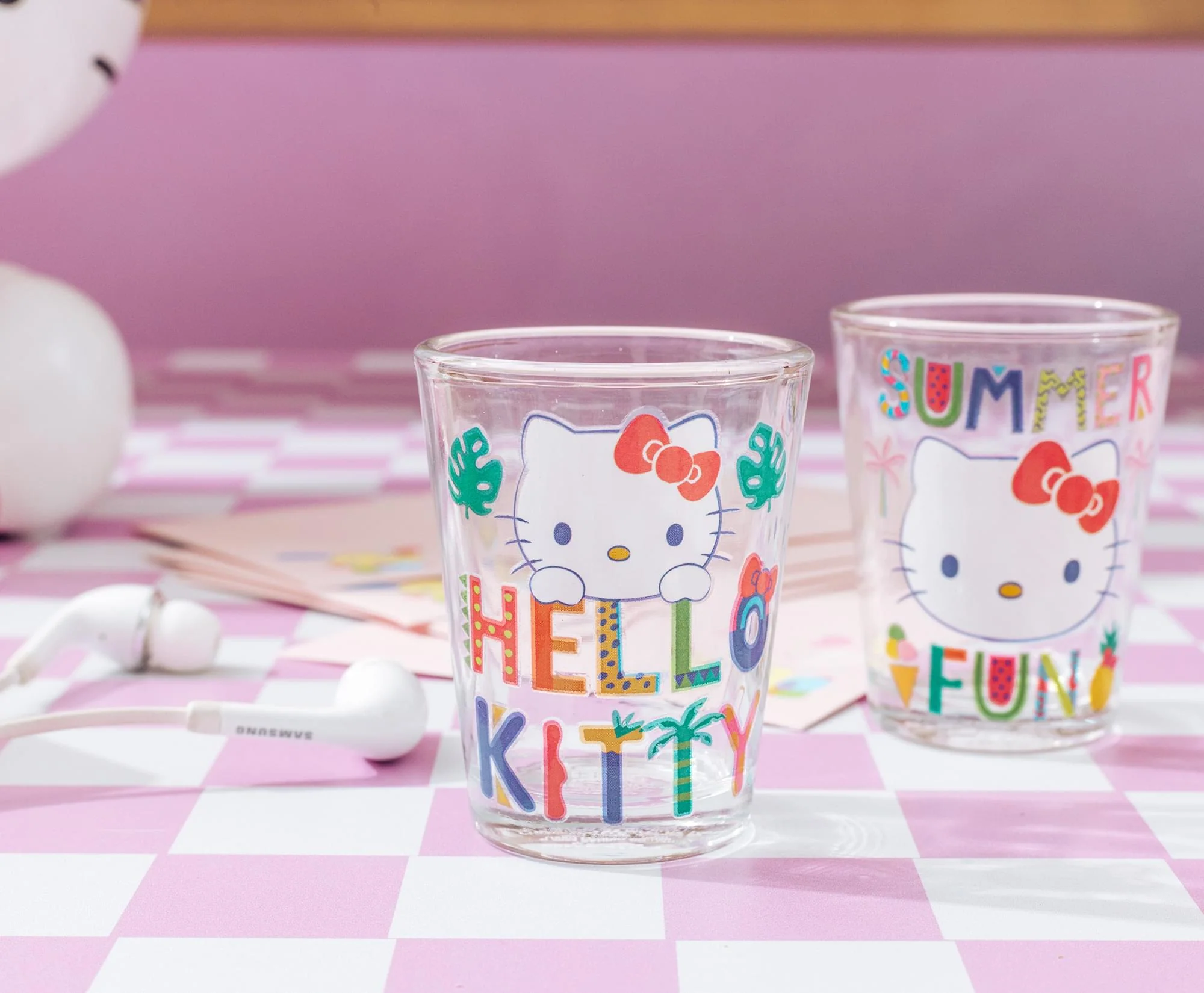 Sanrio Hello Kitty Summer Love 2-Ounce Mini Shot Glasses | Set of 6 - Image 6