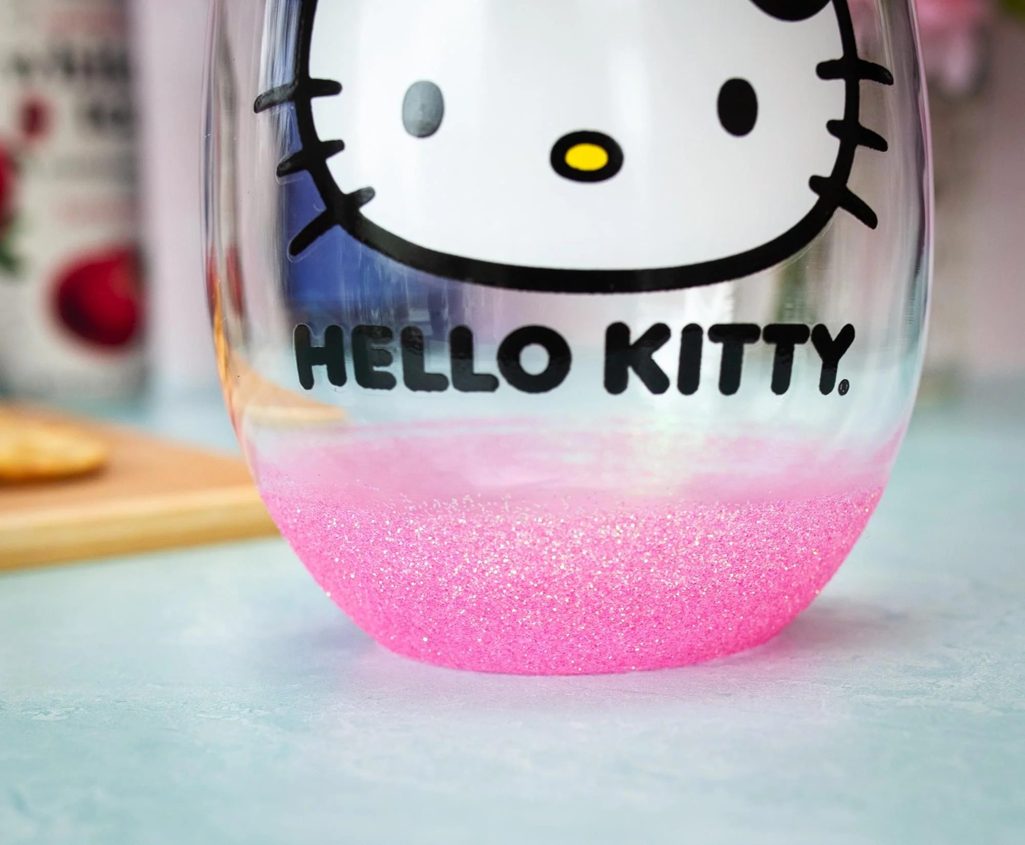 Sanrio Hello Kitty Teardrop Stemless Wine Glass | Holds 20 Ounces - Image 4