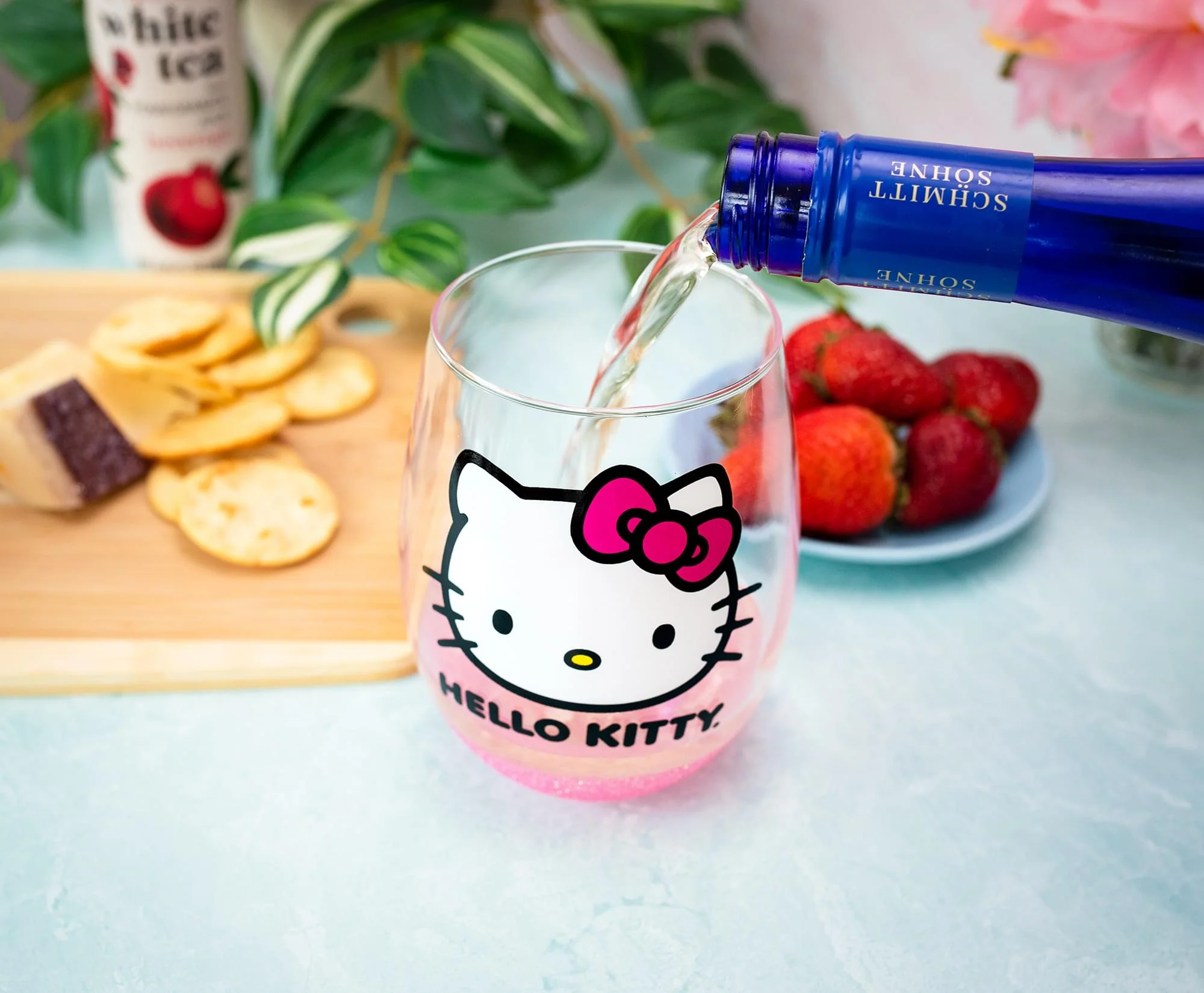 Sanrio Hello Kitty Teardrop Stemless Wine Glass | Holds 20 Ounces - Image 5
