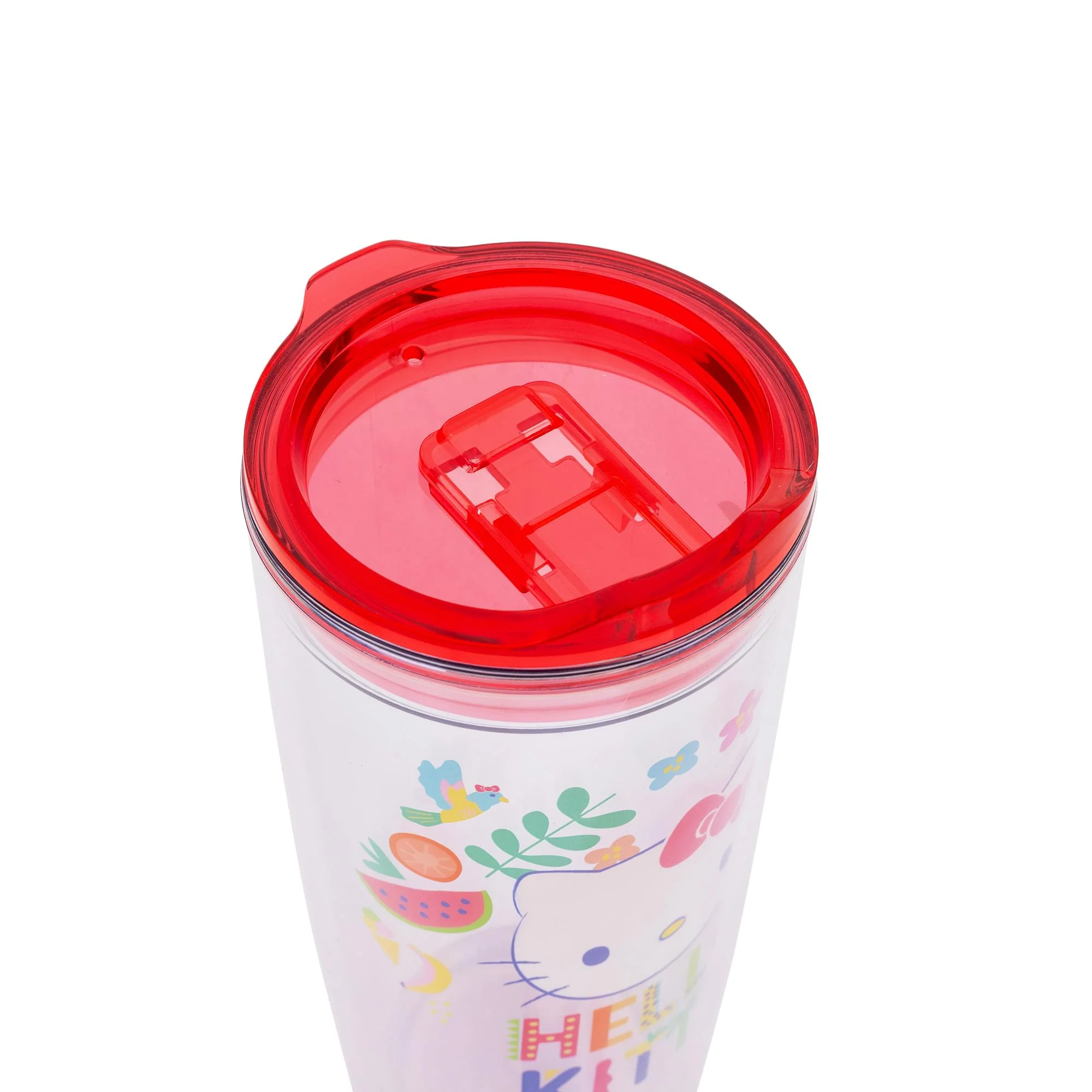 Sanrio Hello Kitty Tropical Plastic Travel Tumbler With Lid | Holds 20 Ounces - Image 3