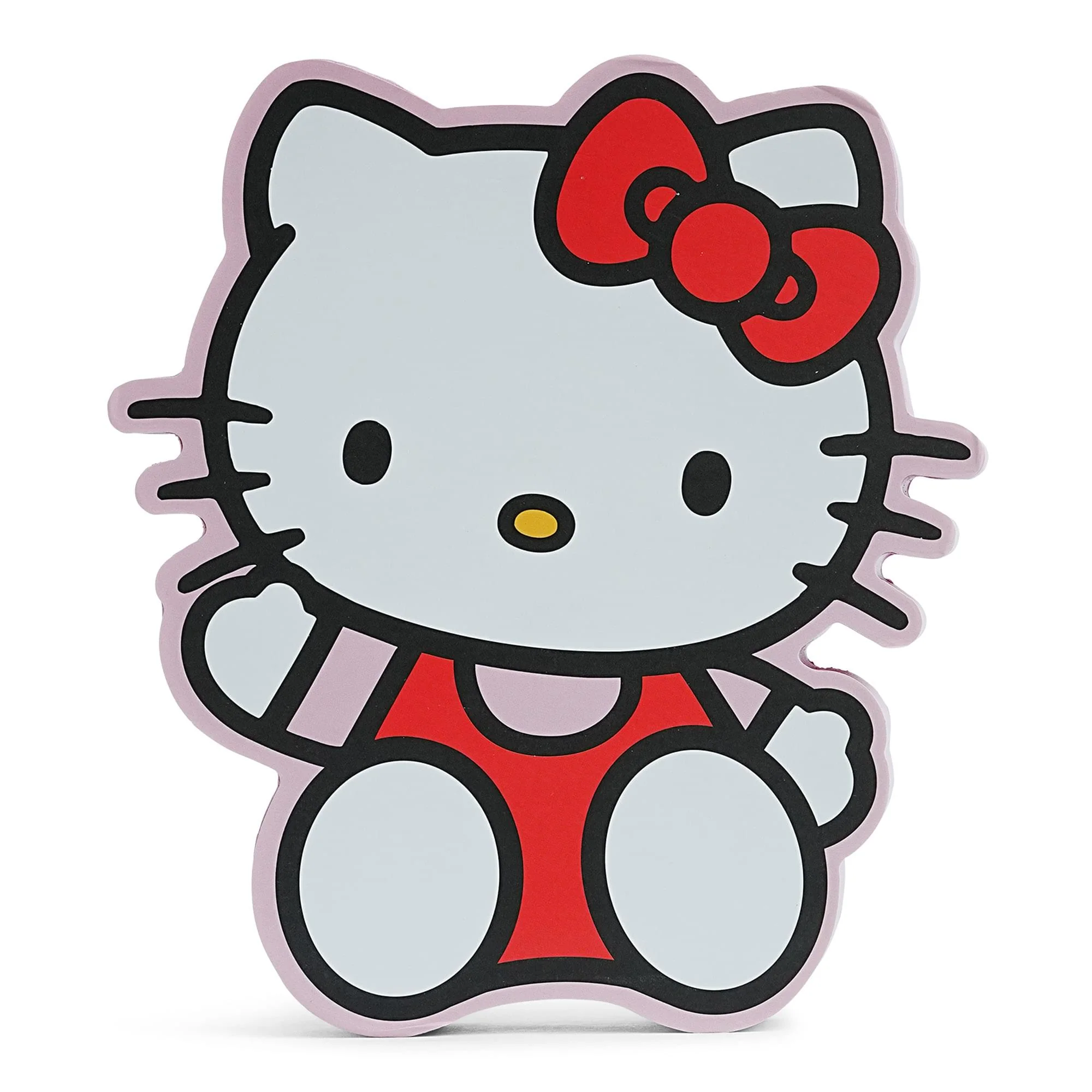 Sanrio Hello Kitty Waving Die-Cut Wooden Wall Art Sign | 8 x 7 Inches - Image 2
