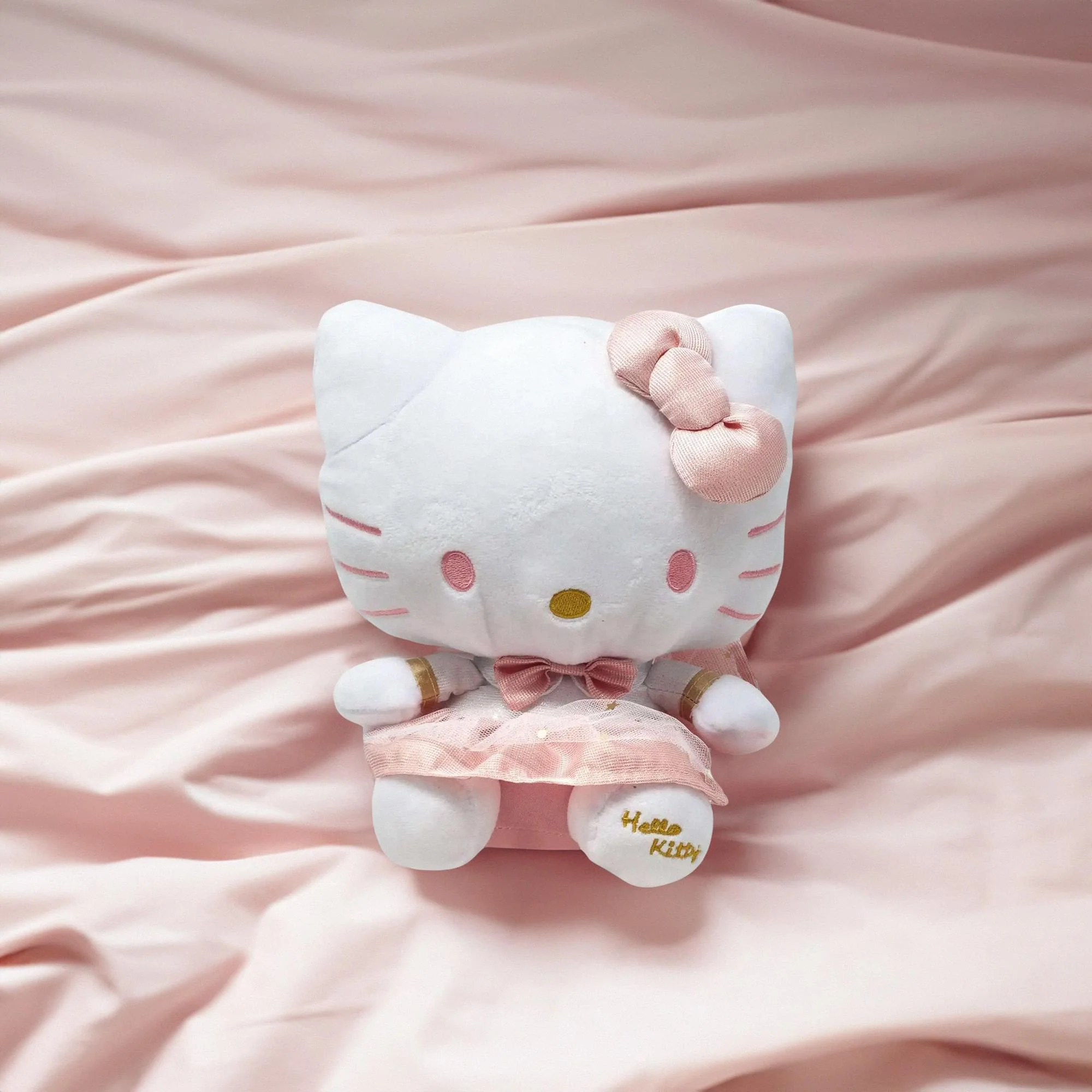 Sanrio Hello Kitty White & Pink Dress 9.5 Inch Plush - Image 2