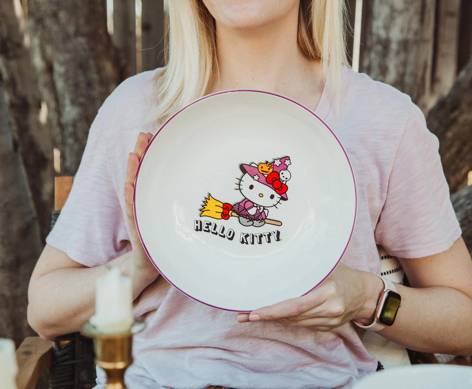 Sanrio Hello Kitty Witch 9-Inch Ceramic Coupe Dinner Bowl - Image 5