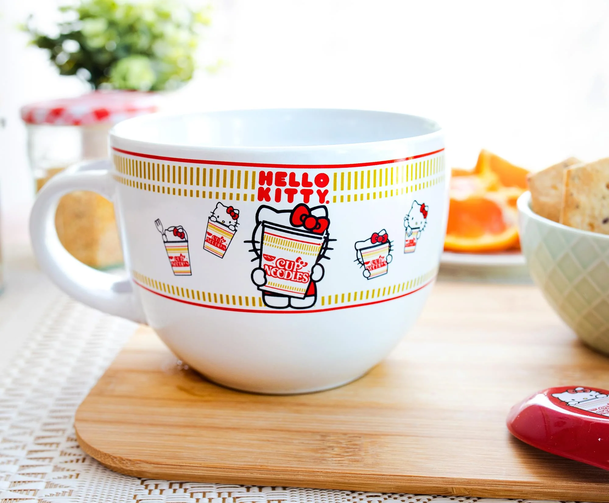 Sanrio Hello Kitty x Nissin Cup Noodles Soup Mug With Spoon | Holds 24 Ounces - Image 5
