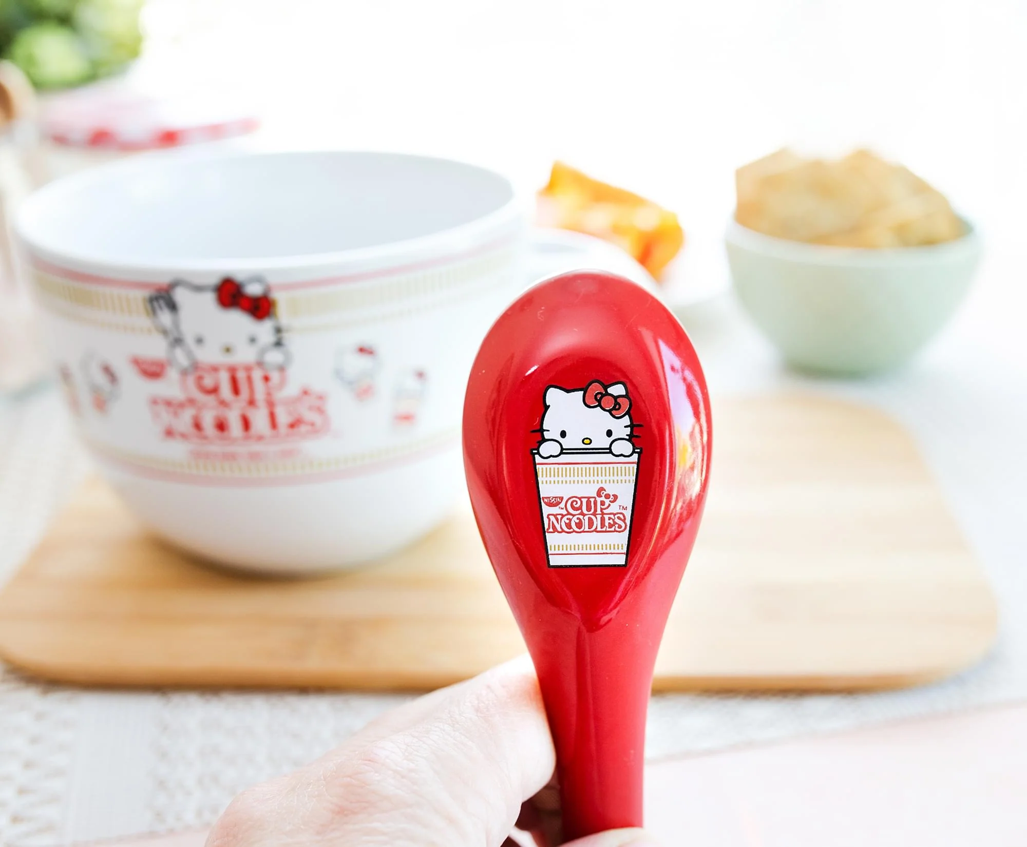 Sanrio Hello Kitty x Nissin Cup Noodles Soup Mug With Spoon | Holds 24 Ounces - Image 6