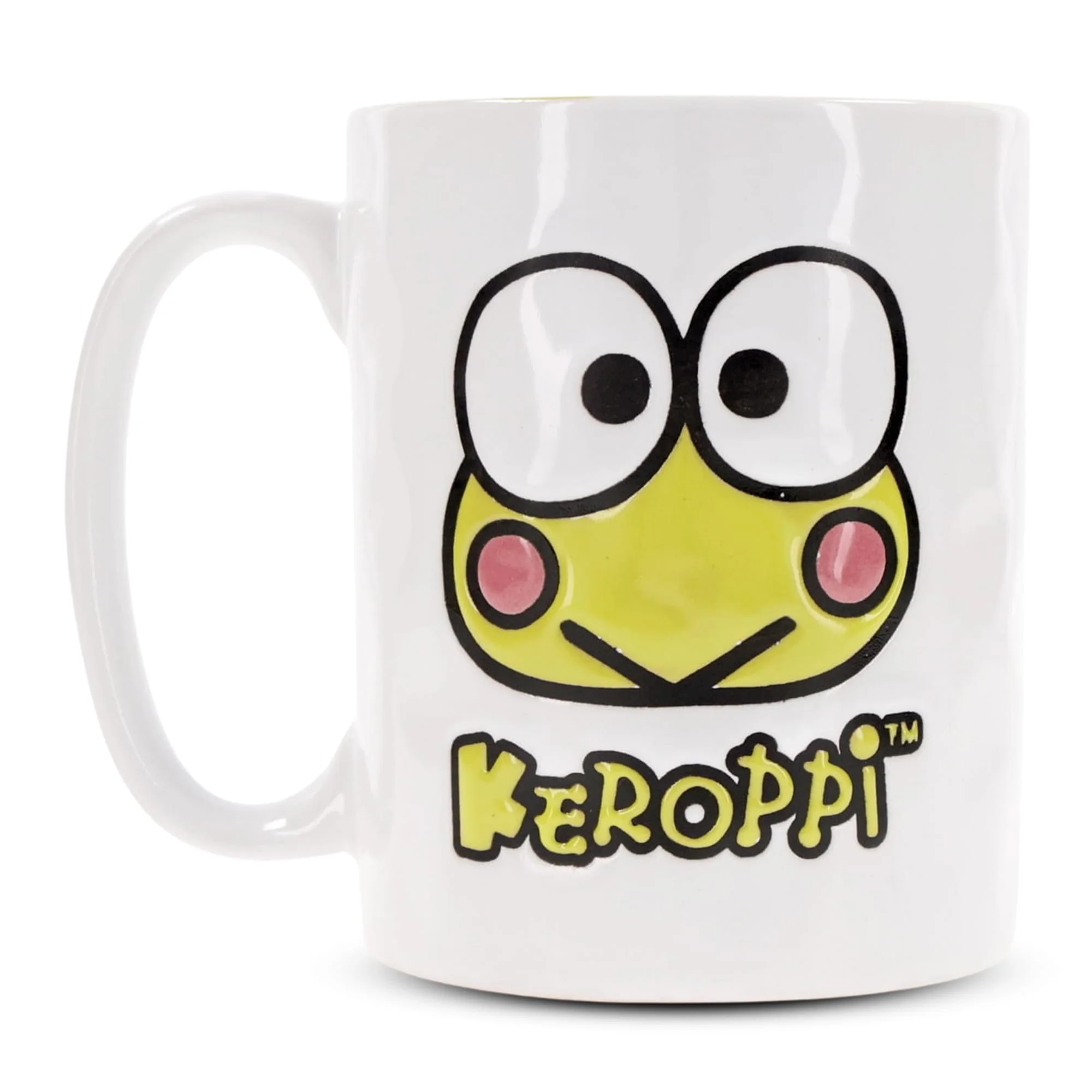 Sanrio Keroppi Face Wax-Resist Ceramic Pottery Mug | Holds 17 Ounces - Image 2