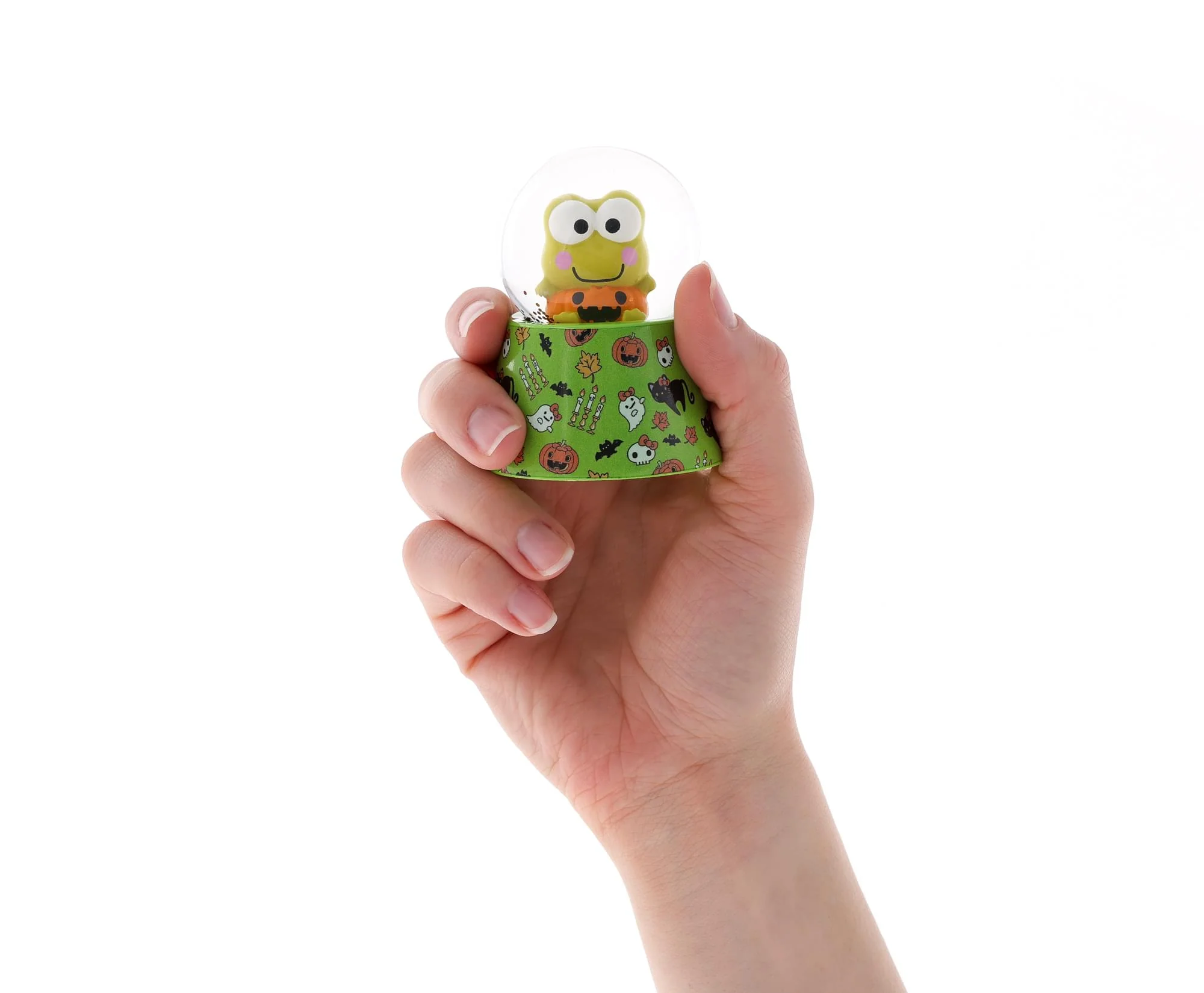 Sanrio Keroppi Halloween Mini Light-Up Snow Globe | 3 Inches Tall - Image 4