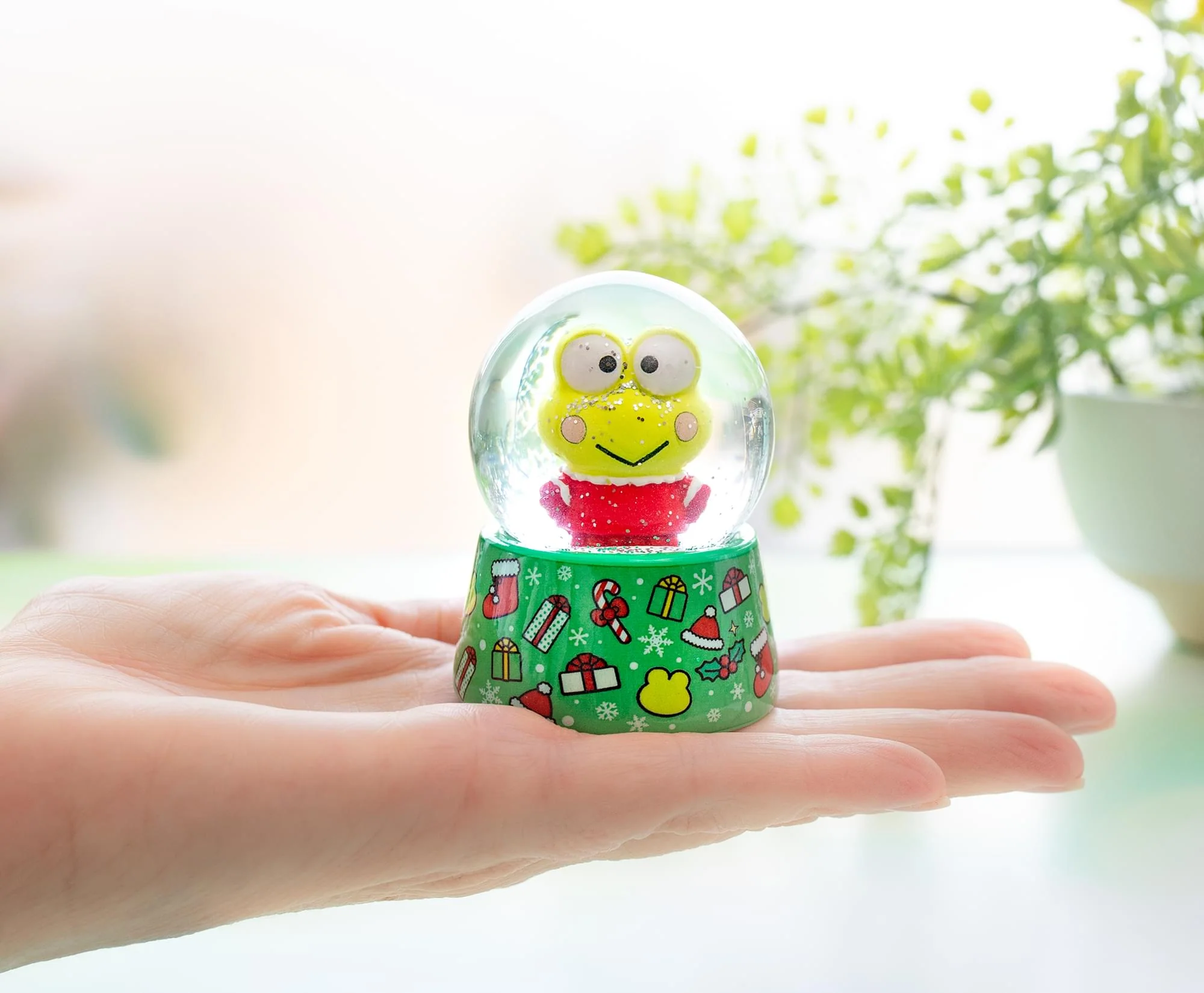 Sanrio Keroppi Holiday Mini Snow Globe | 3 Inches Tall - Image 6