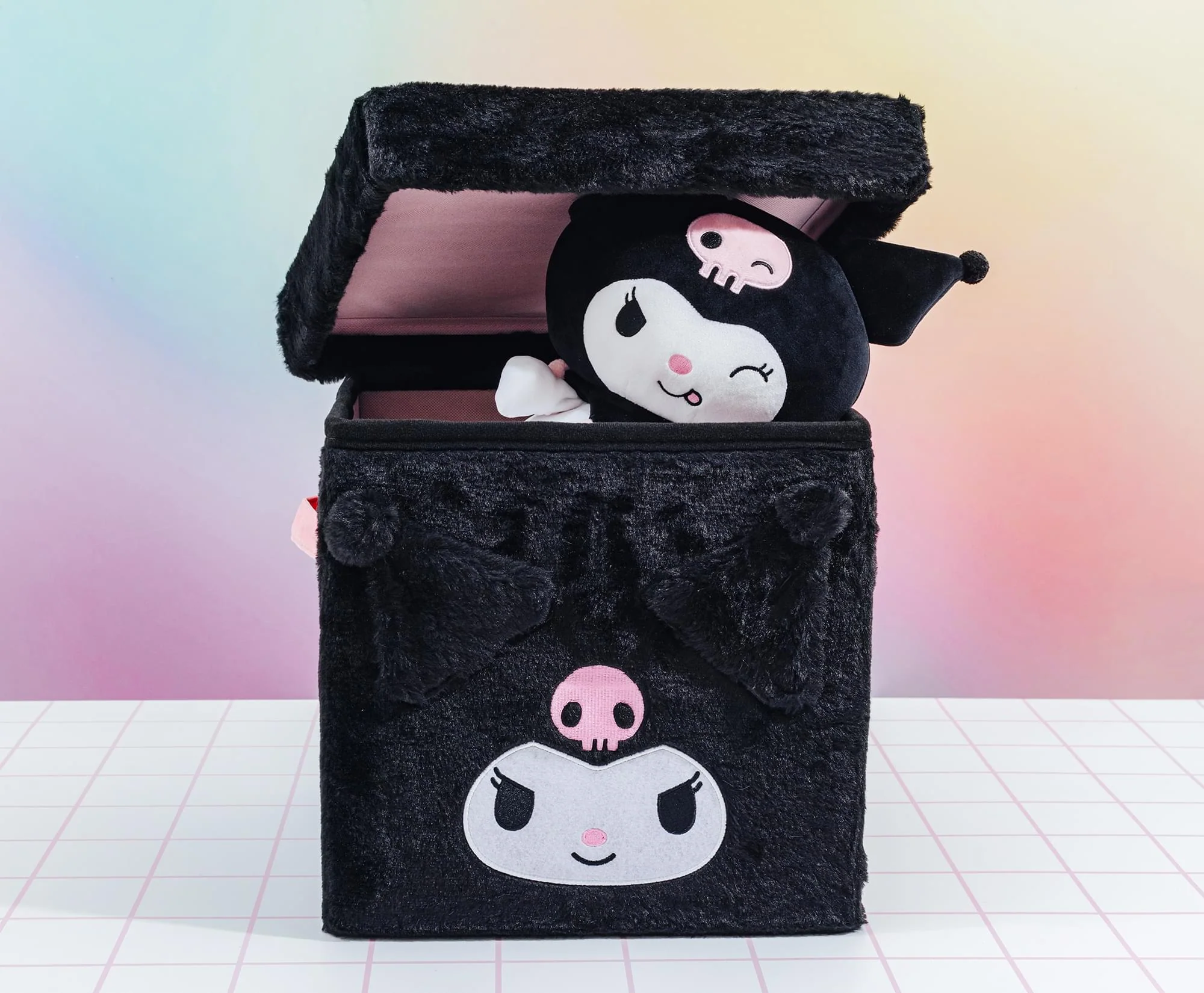 Sanrio Kuromi 13-Inch Plush Storage Bin With Lid - Image 11