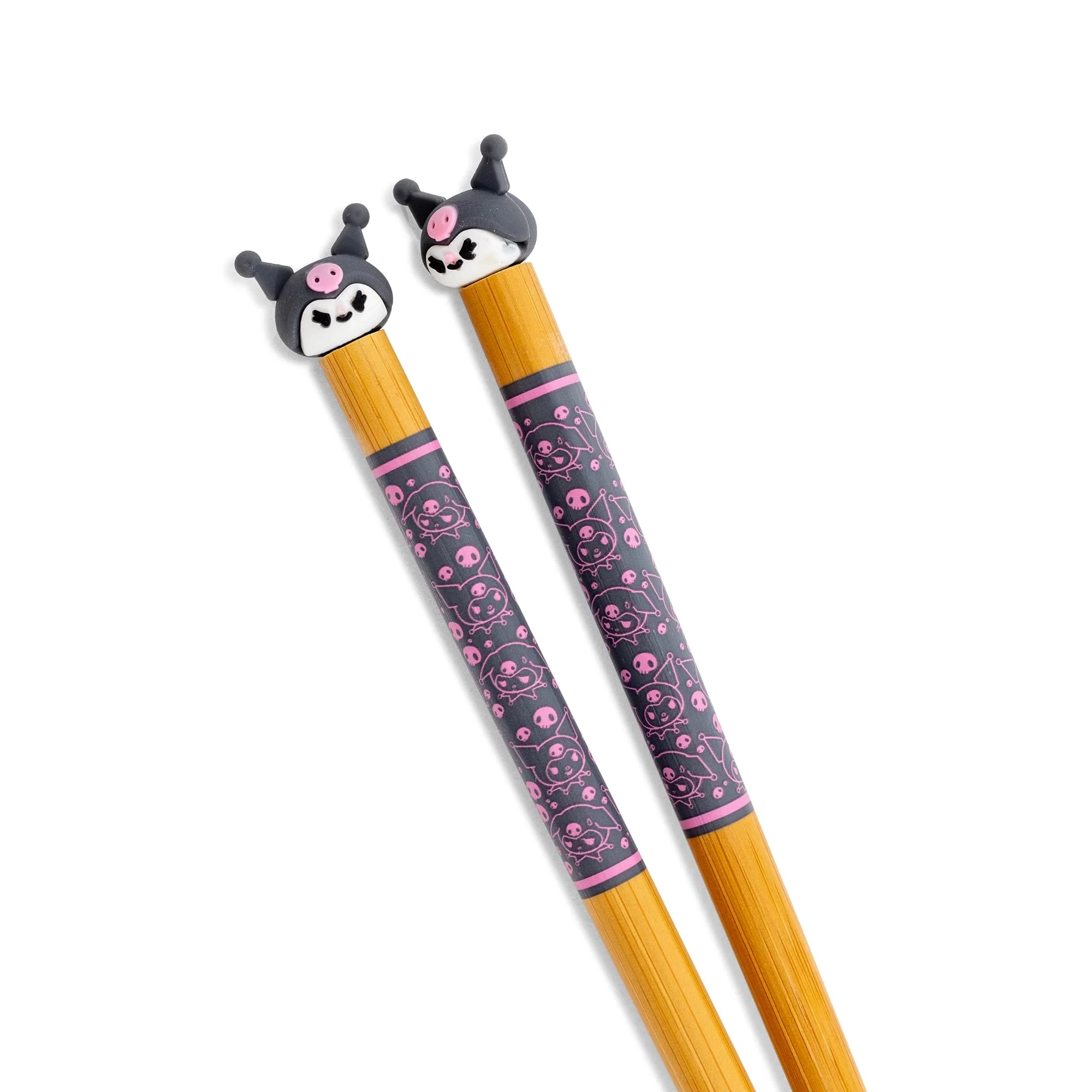 Sanrio Kuromi 2-Pair Bamboo Chopstick Set With Ceramic Rests - Image 3