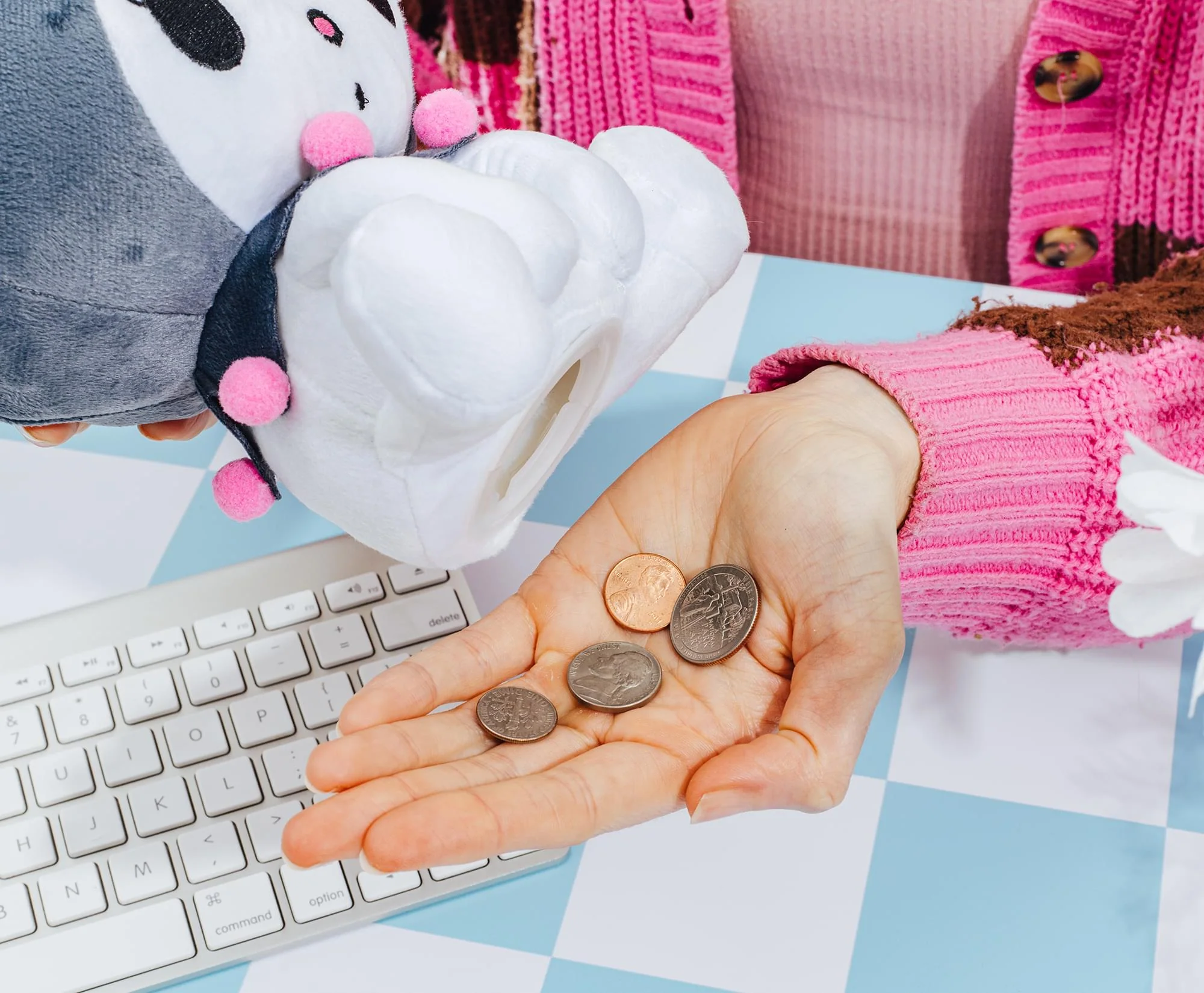 Sanrio Kuromi 8-Inch Plush Money Bank - Image 8