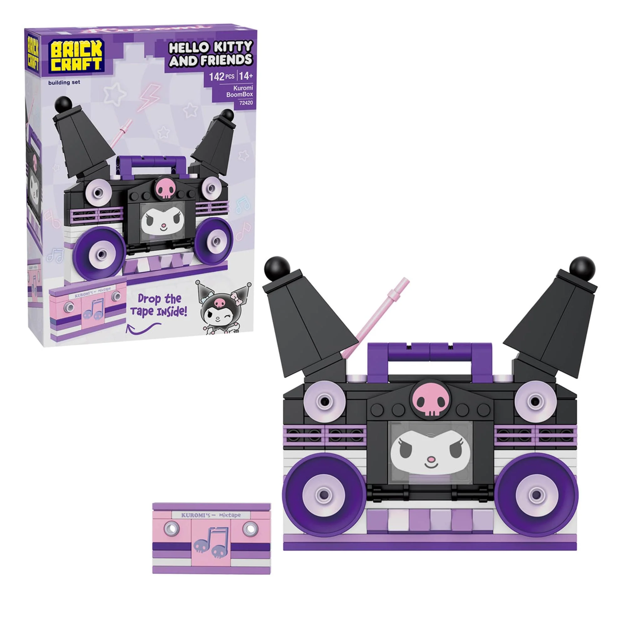 Sanrio Kuromi Boombox 139 Piece Building Set
